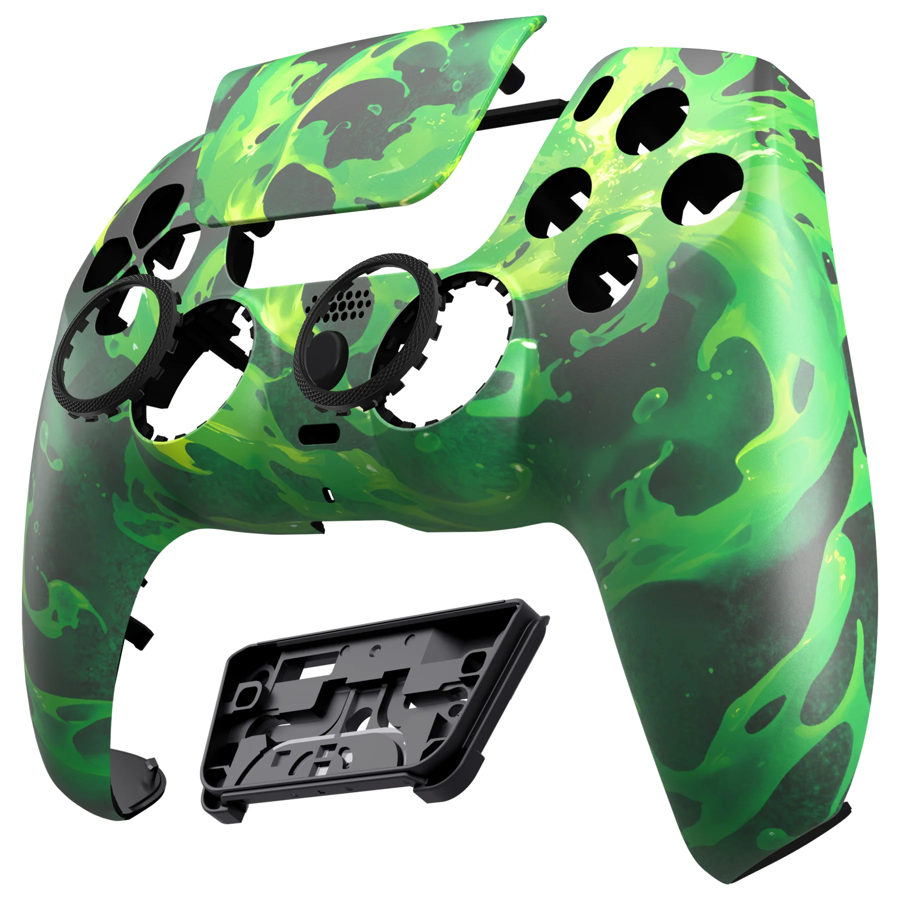 eXtremeRate LUNA Redesigned Replacement Front Shell with Touchpad Compatible with PS5 Controller BDM-010/020/030/040/050/060 - Corrosion Magic - Image 9
