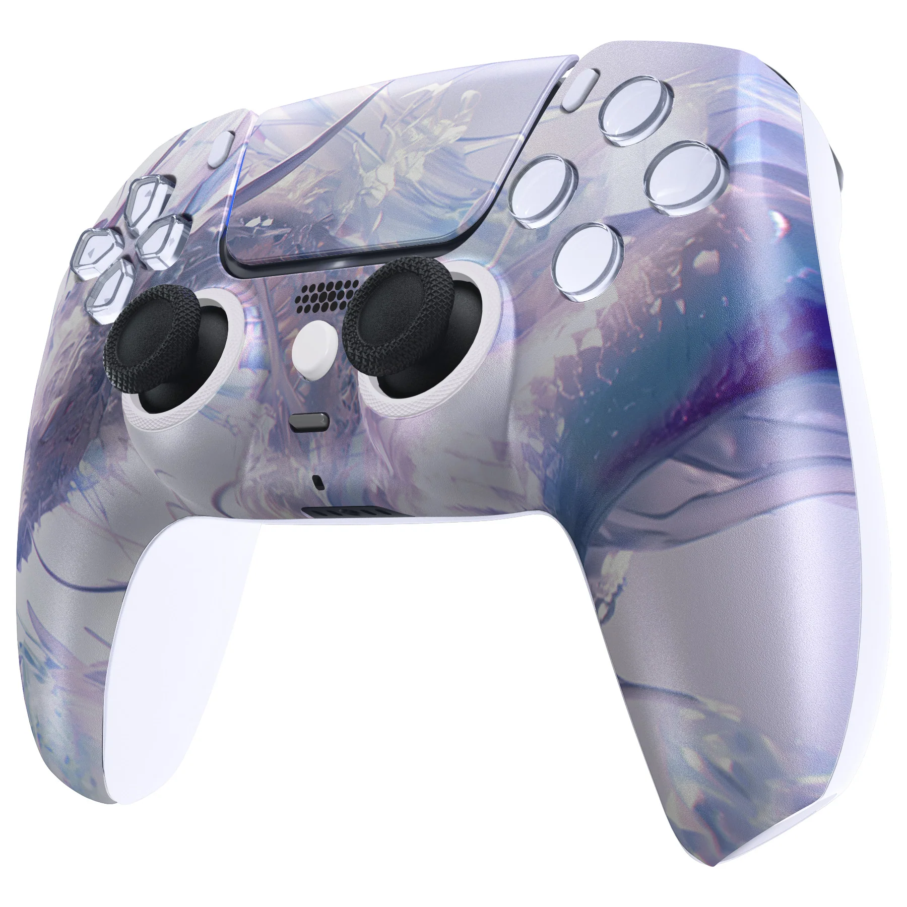 eXtremeRate LUNA Redesigned Replacement Front Shell with Touchpad Compatible with PS5 Controller BDM-010/020/030/040/050/060 - Crystal Dragon - Image 5