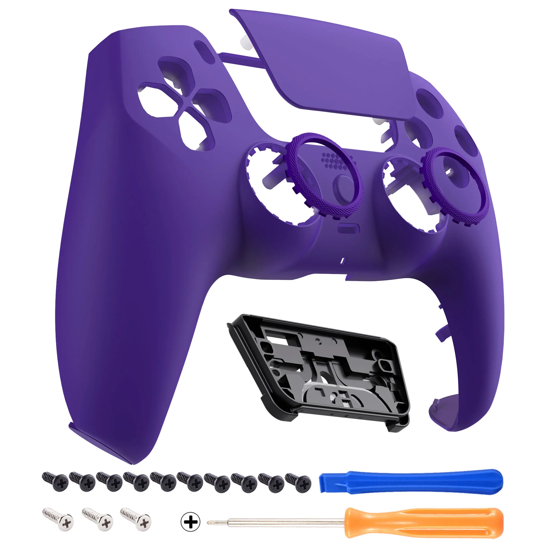 eXtremeRate LUNA Redesigned Replacement Front Shell with Touchpad Compatible with PS5 Controller BDM-010/020/030/040/050/060 - Purple - Image 8