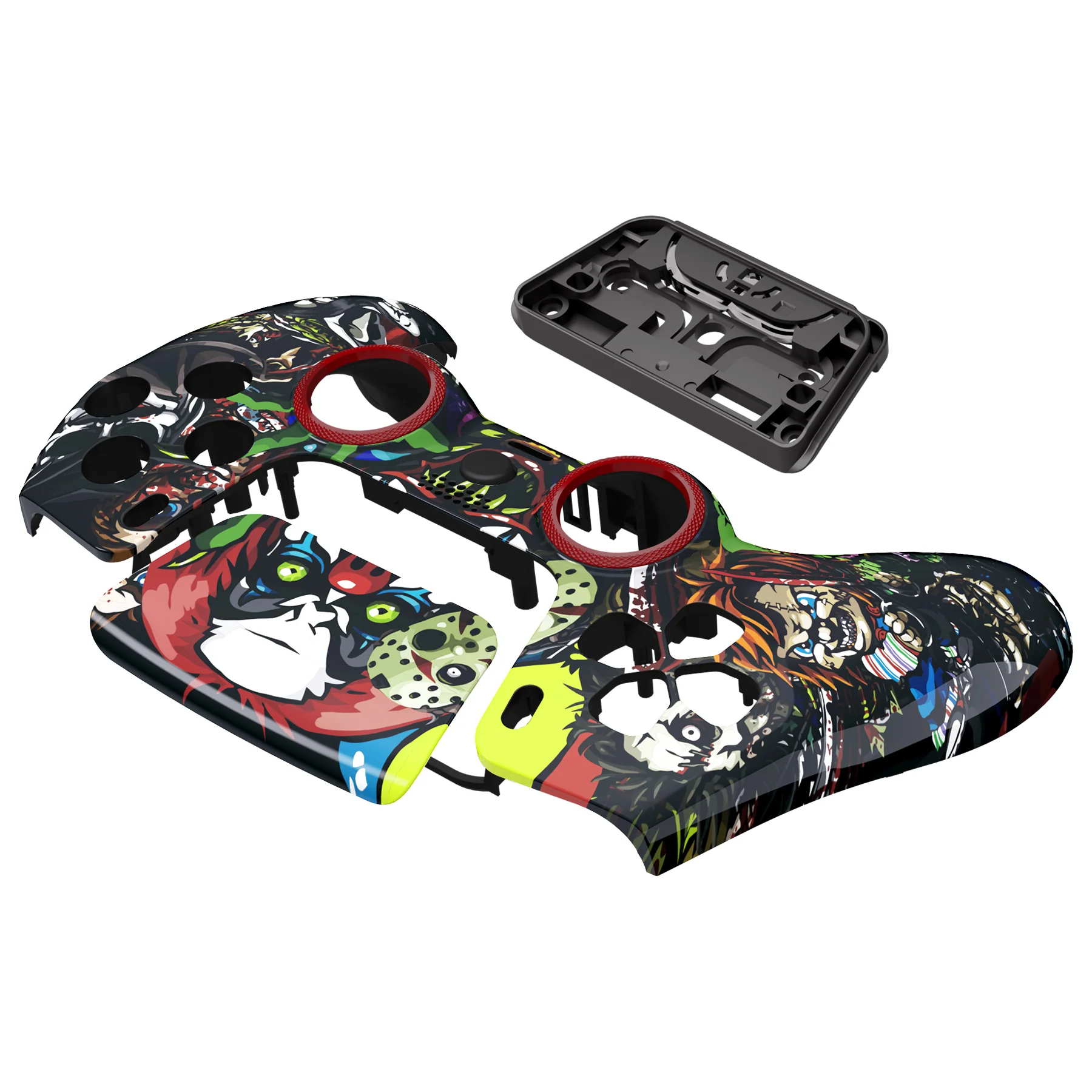 eXtremeRate LUNA Redesigned Replacement Front Shell with Touchpad Compatible with PS5 Controller BDM-010/020/030/040/050/060 - Scary Party - Image 12