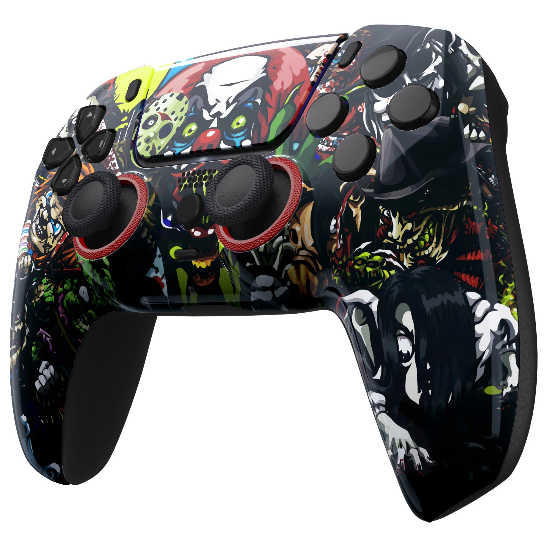 eXtremeRate LUNA Redesigned Replacement Front Shell with Touchpad Compatible with PS5 Controller BDM-010/020/030/040/050/060 - Scary Party - Image 5