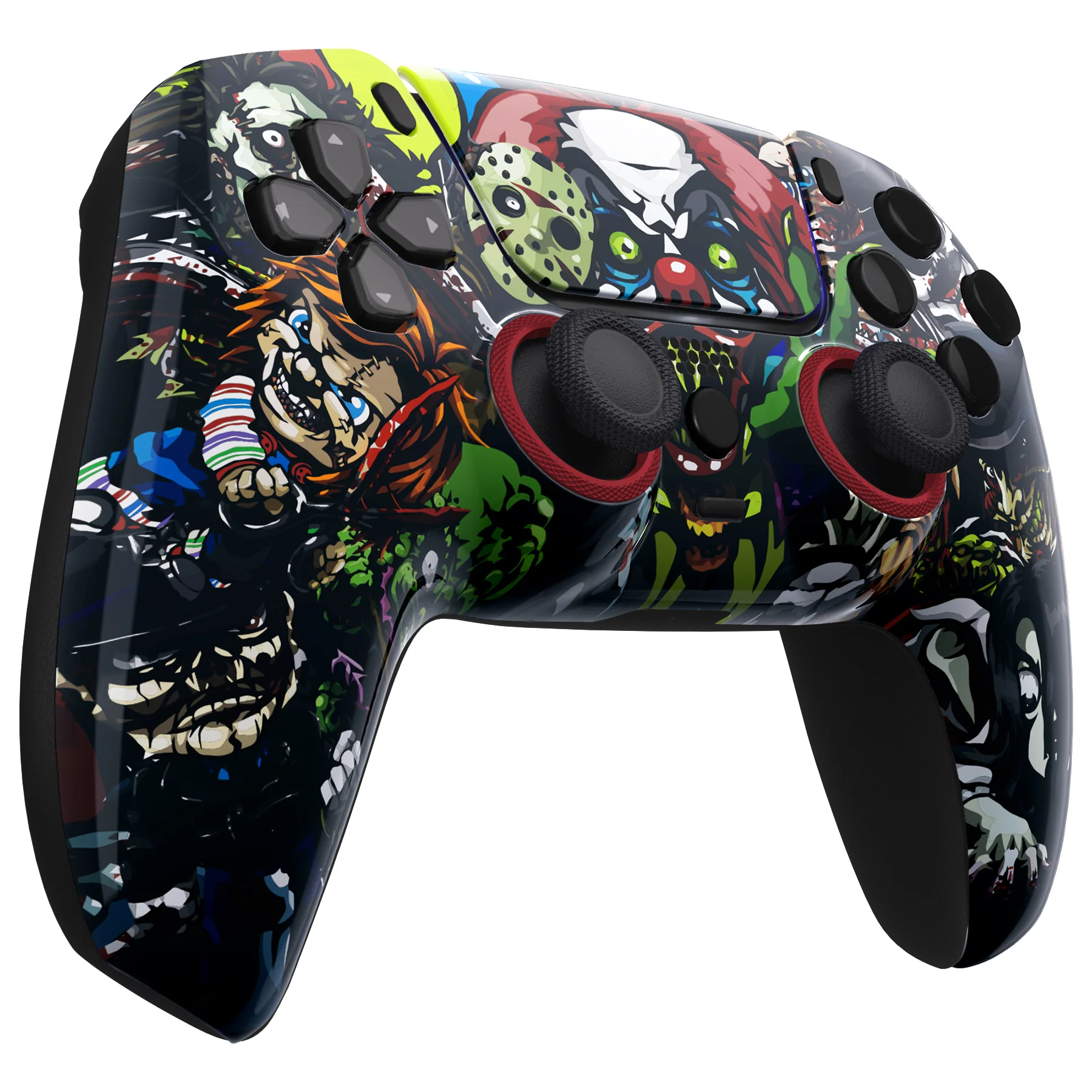 eXtremeRate LUNA Redesigned Replacement Front Shell with Touchpad Compatible with PS5 Controller BDM-010/020/030/040/050/060 - Scary Party - Image 6