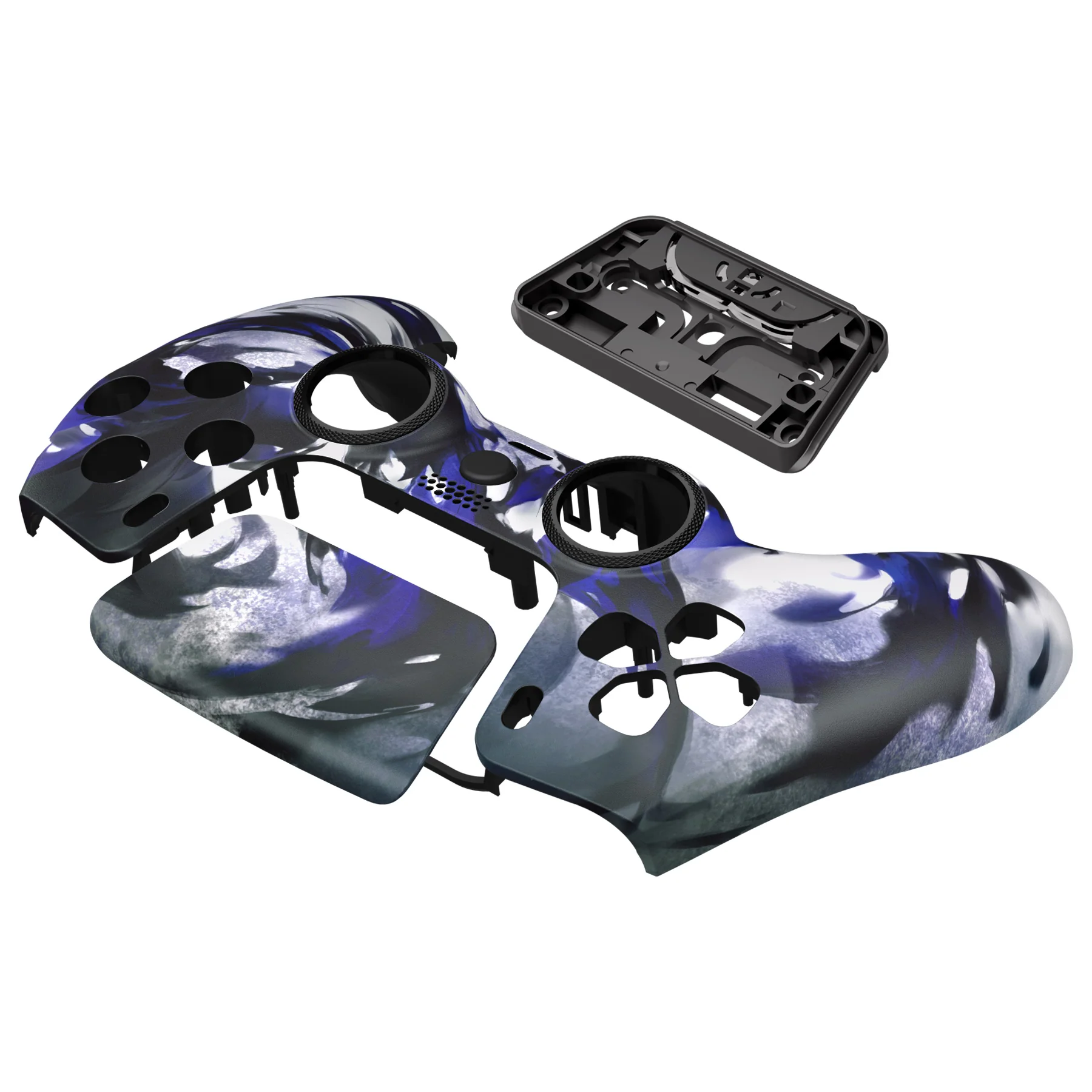 eXtremeRate LUNA Redesigned Replacement Front Shell with Touchpad Compatible with PS5 Controller BDM-010/020/030/040/050/060 - Shadow Magic - Image 10