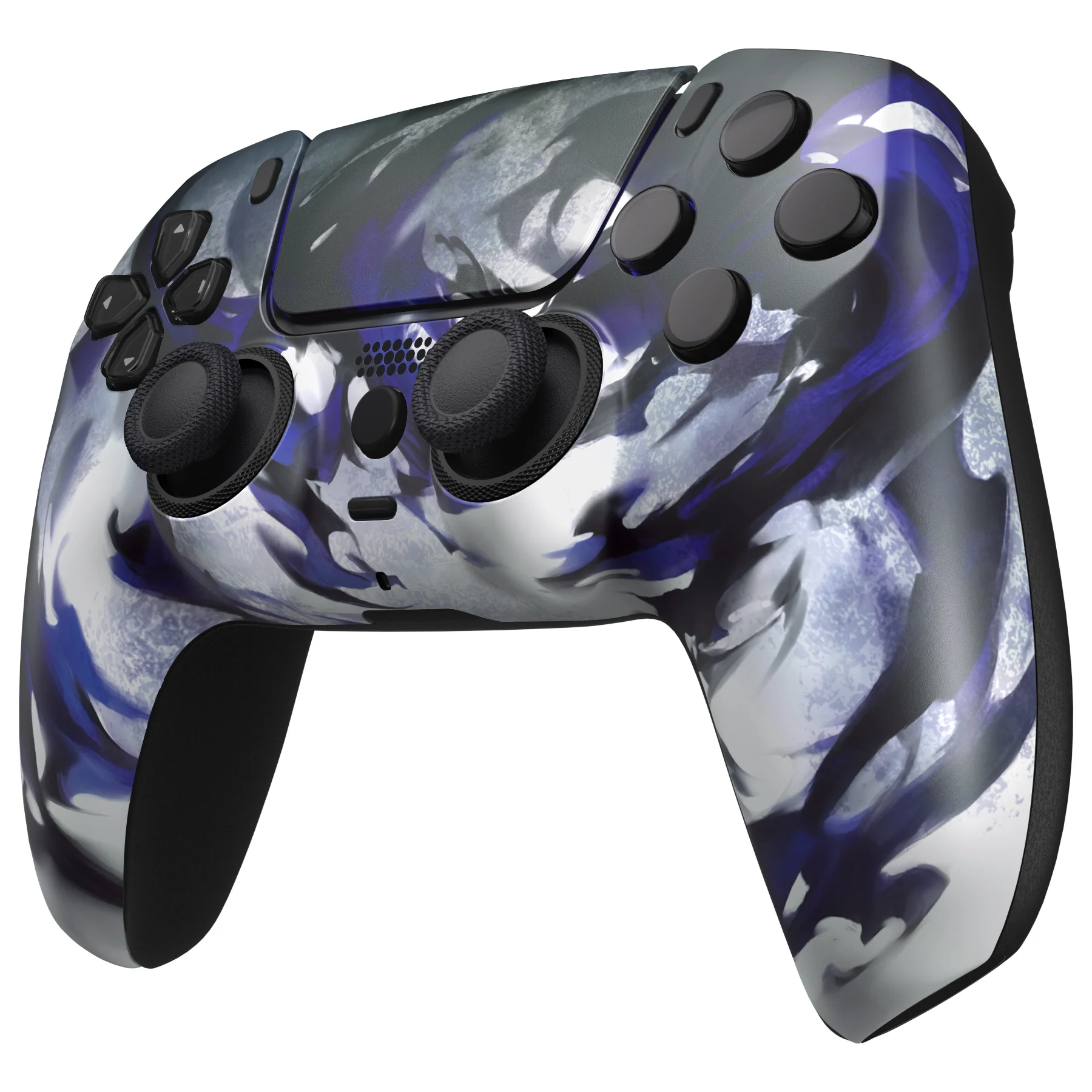 eXtremeRate LUNA Redesigned Replacement Front Shell with Touchpad Compatible with PS5 Controller BDM-010/020/030/040/050/060 - Shadow Magic - Image 4