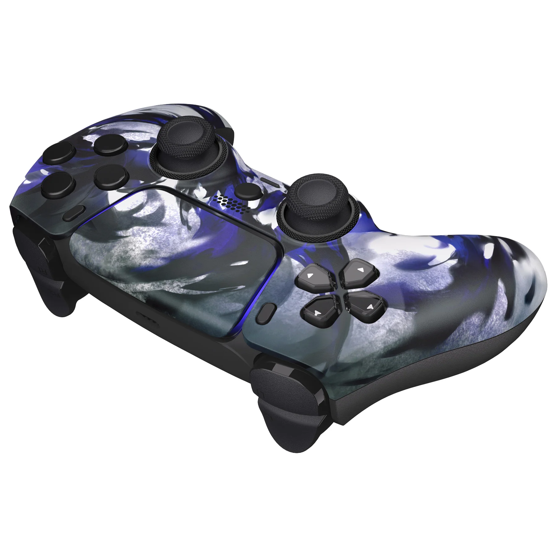 eXtremeRate LUNA Redesigned Replacement Front Shell with Touchpad Compatible with PS5 Controller BDM-010/020/030/040/050/060 - Shadow Magic - Image 6