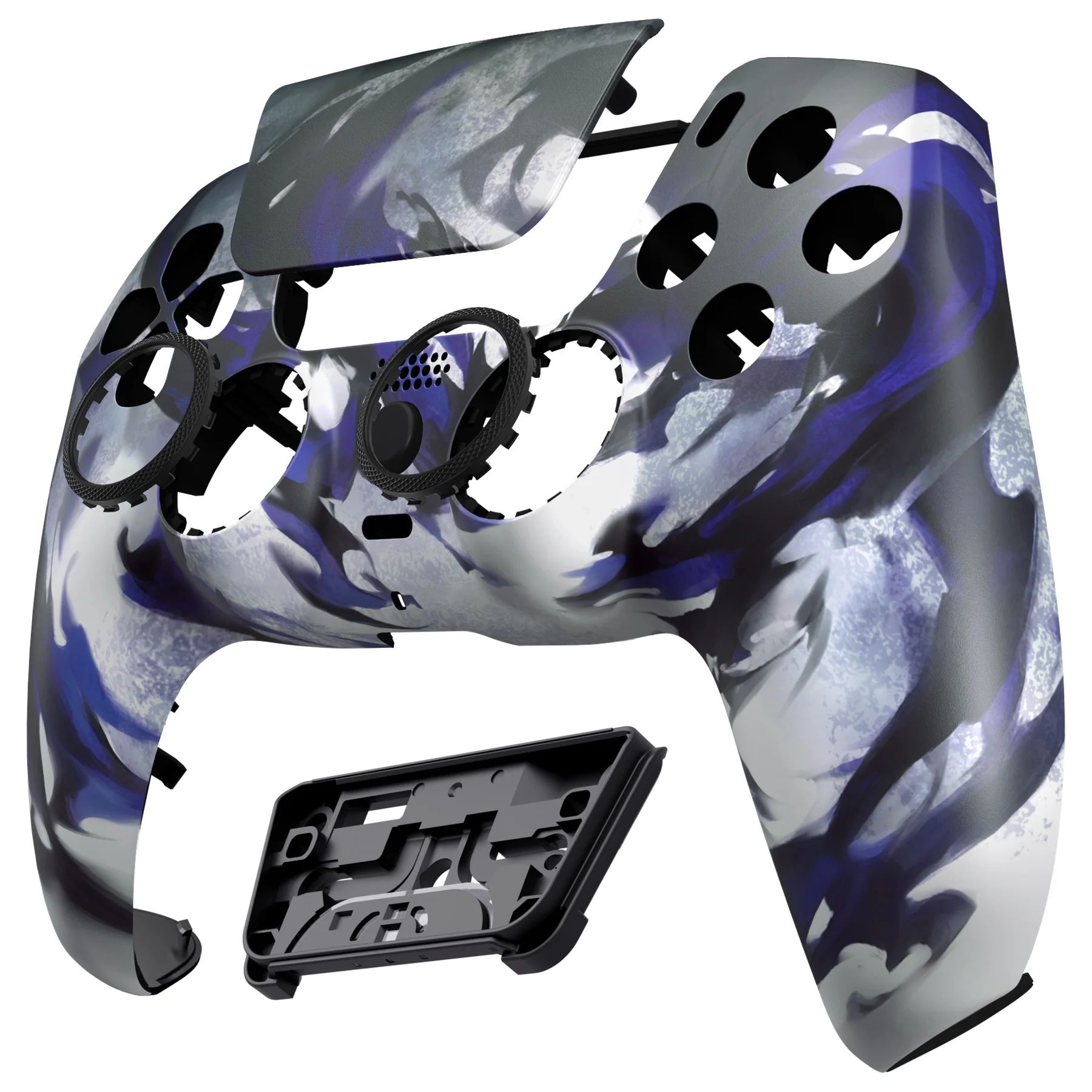 eXtremeRate LUNA Redesigned Replacement Front Shell with Touchpad Compatible with PS5 Controller BDM-010/020/030/040/050/060 - Shadow Magic - Image 7