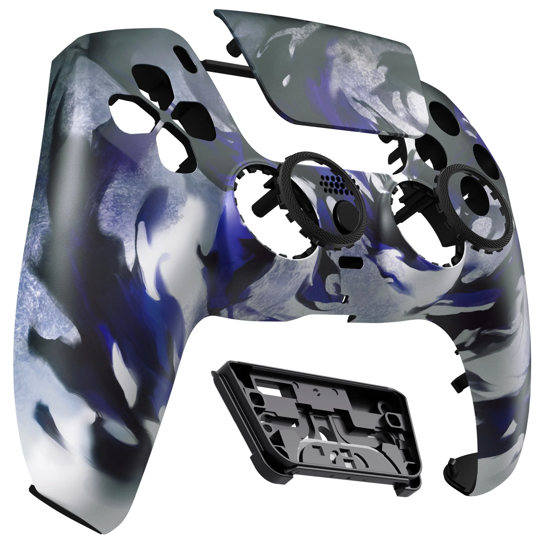 eXtremeRate LUNA Redesigned Replacement Front Shell with Touchpad Compatible with PS5 Controller BDM-010/020/030/040/050/060 - Shadow Magic - Image 8