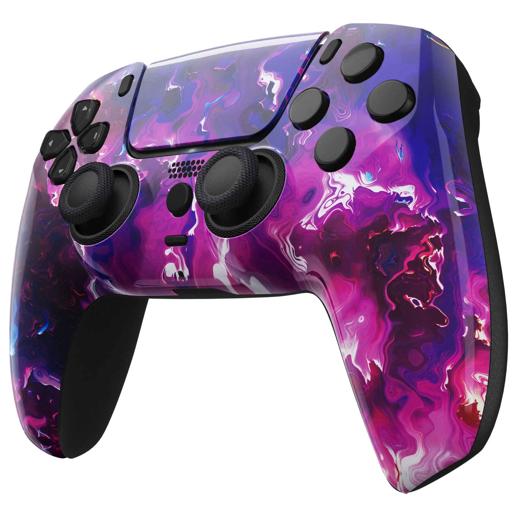 eXtremeRate LUNA Redesigned Replacement Front Shell with Touchpad Compatible with PS5 Controller BDM-010/020/030/040/050 - Surreal Lava - Image 5