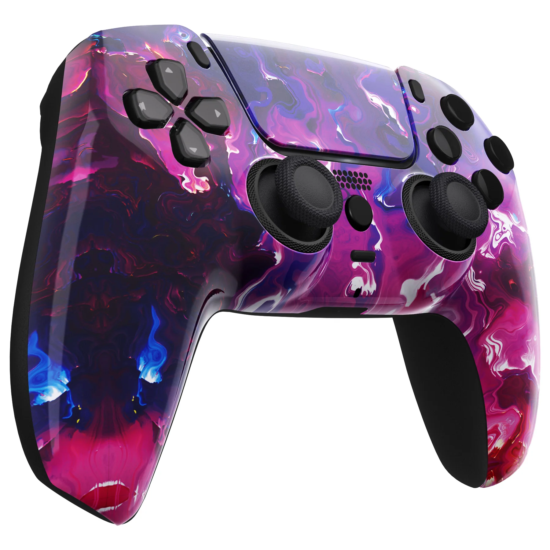 eXtremeRate LUNA Redesigned Replacement Front Shell with Touchpad Compatible with PS5 Controller BDM-010/020/030/040/050 - Surreal Lava - Image 6