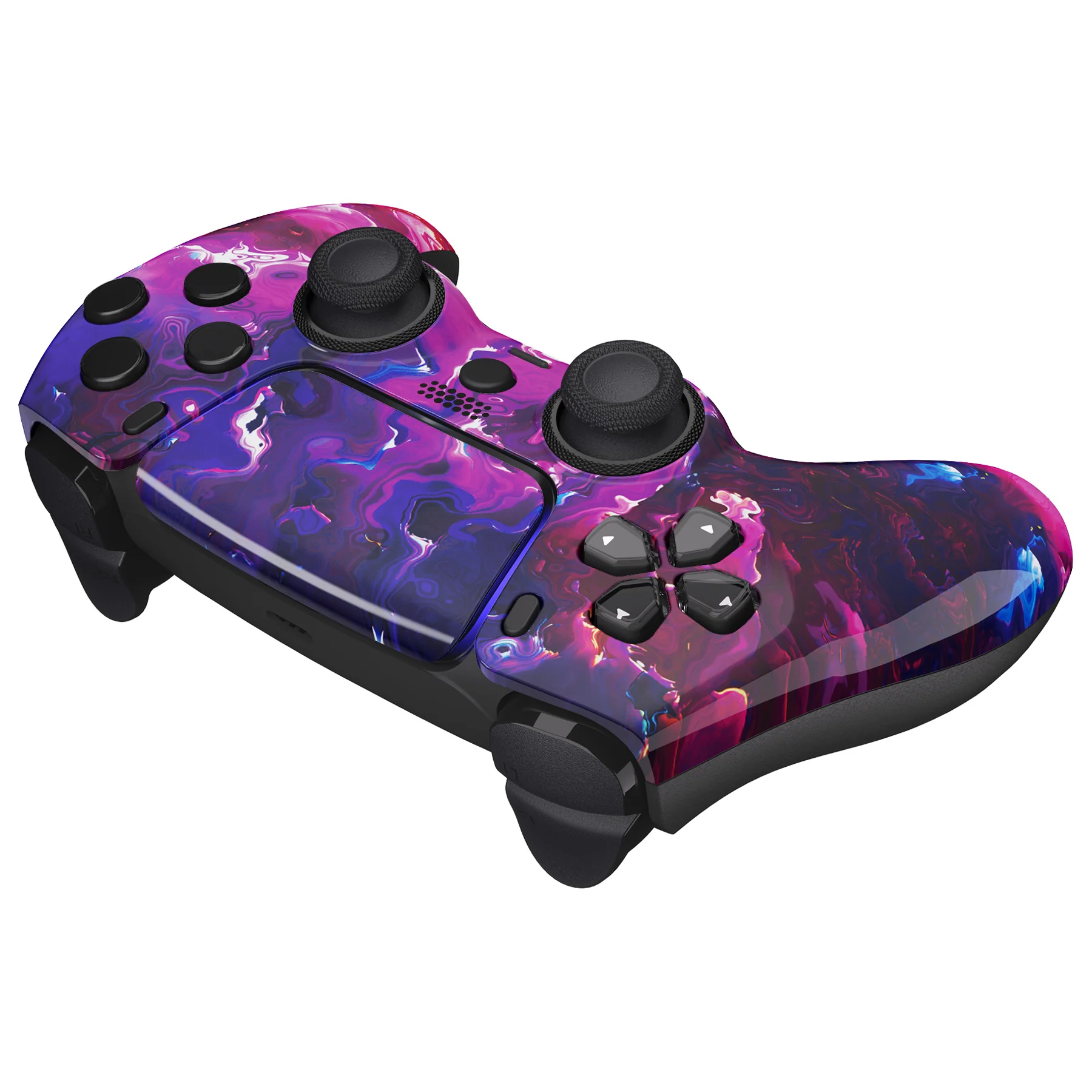 eXtremeRate LUNA Redesigned Replacement Front Shell with Touchpad Compatible with PS5 Controller BDM-010/020/030/040/050 - Surreal Lava - Image 7