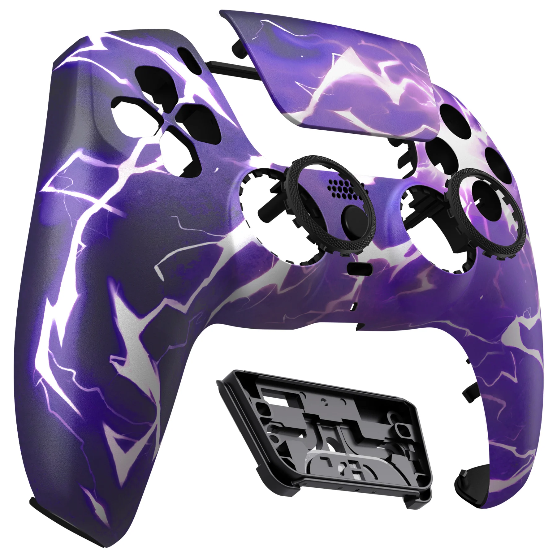 eXtremeRate LUNA Redesigned Replacement Front Shell with Touchpad Compatible with PS5 Controller BDM-010/020/030/040/050/060 - Thunder Magic - Image 10