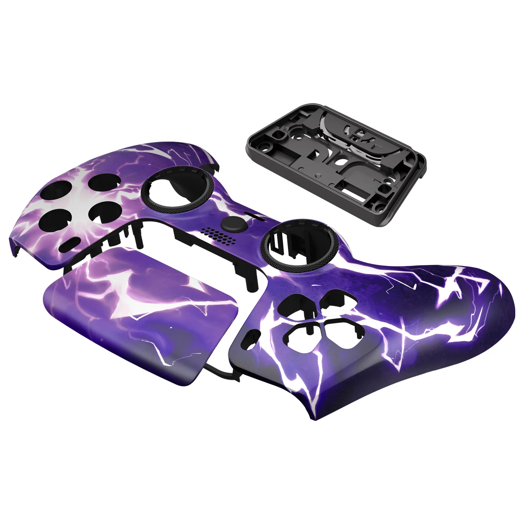 eXtremeRate LUNA Redesigned Replacement Front Shell with Touchpad Compatible with PS5 Controller BDM-010/020/030/040/050/060 - Thunder Magic - Image 12