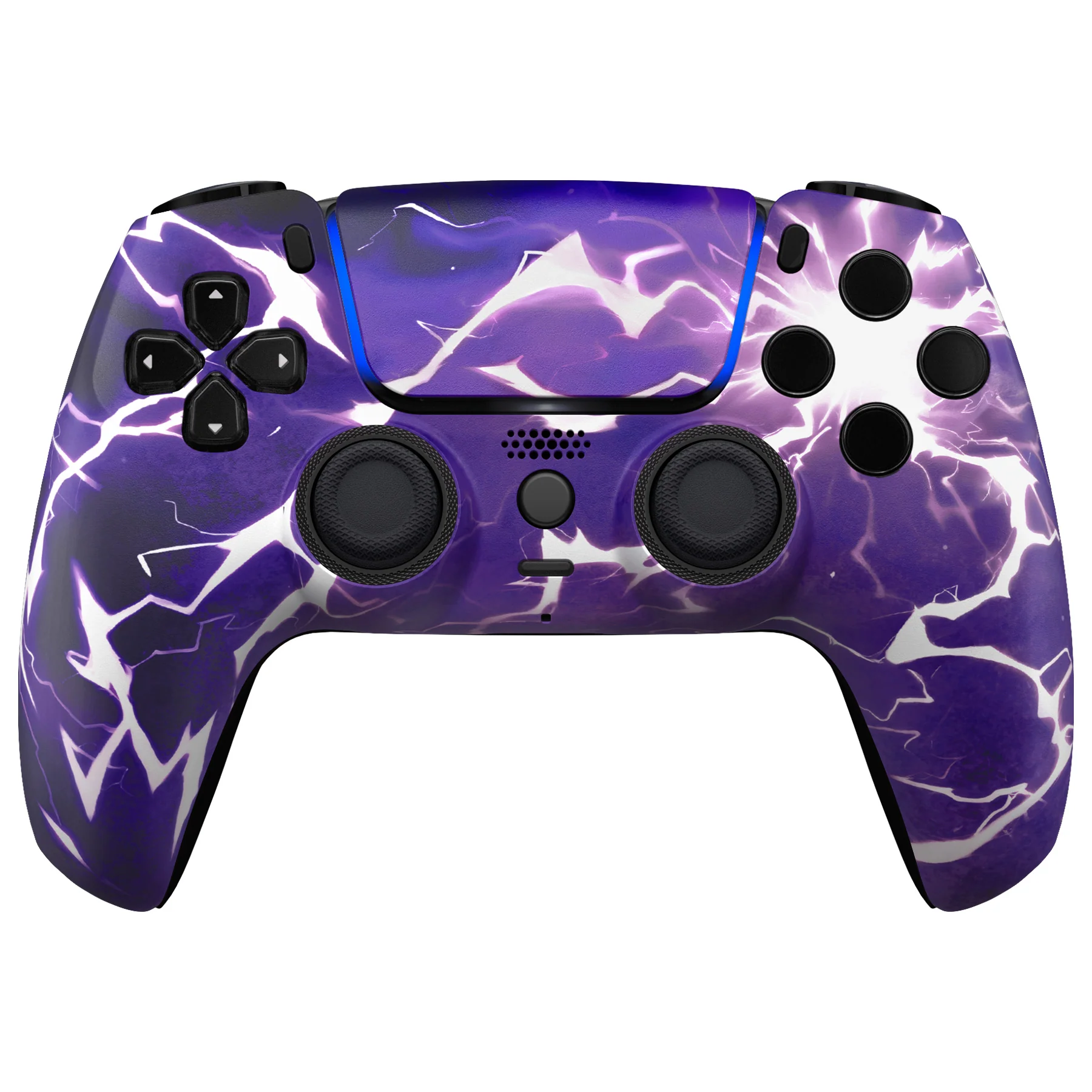 eXtremeRate LUNA Redesigned Replacement Front Shell with Touchpad Compatible with PS5 Controller BDM-010/020/030/040/050/060 - Thunder Magic - Image 2