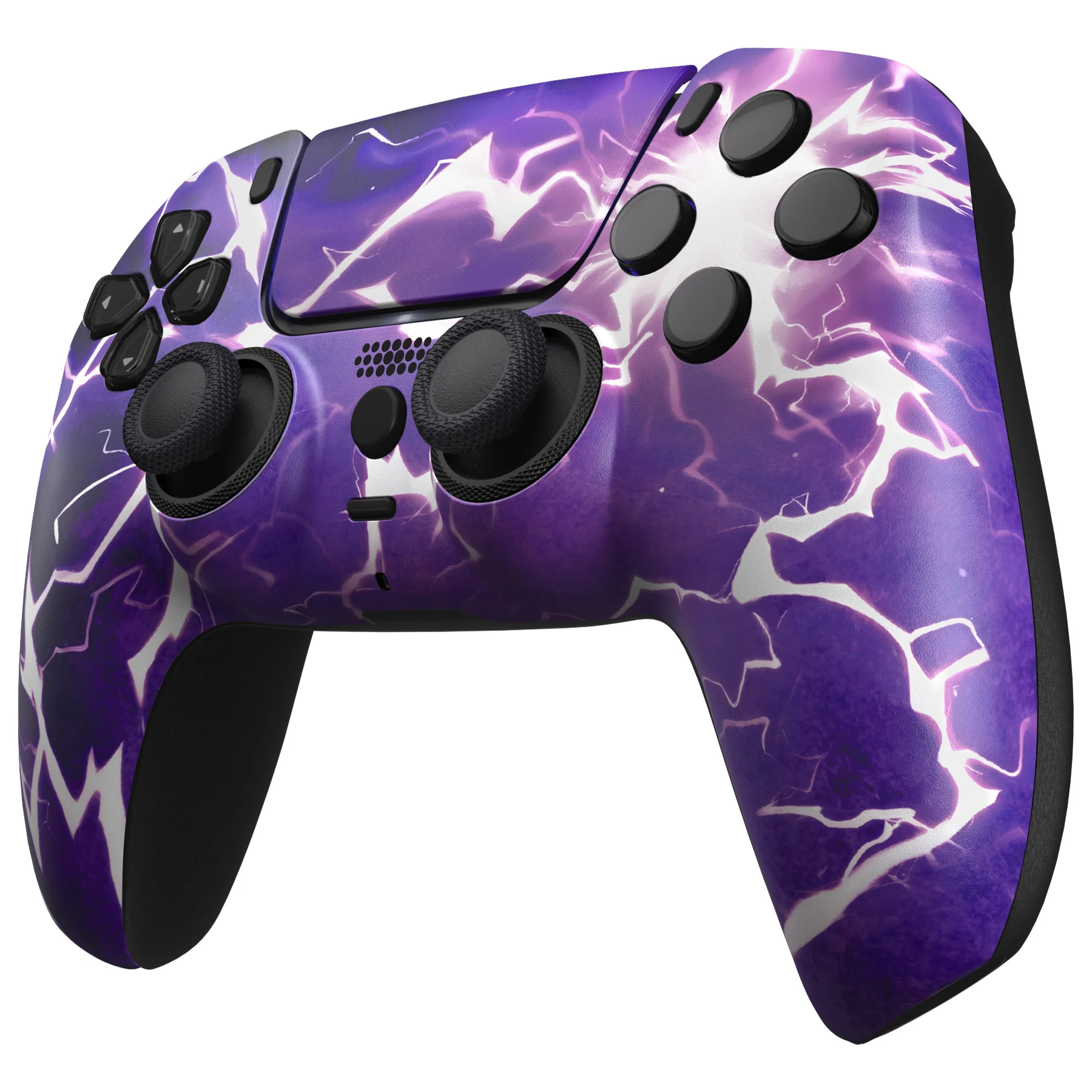 eXtremeRate LUNA Redesigned Replacement Front Shell with Touchpad Compatible with PS5 Controller BDM-010/020/030/040/050/060 - Thunder Magic - Image 5
