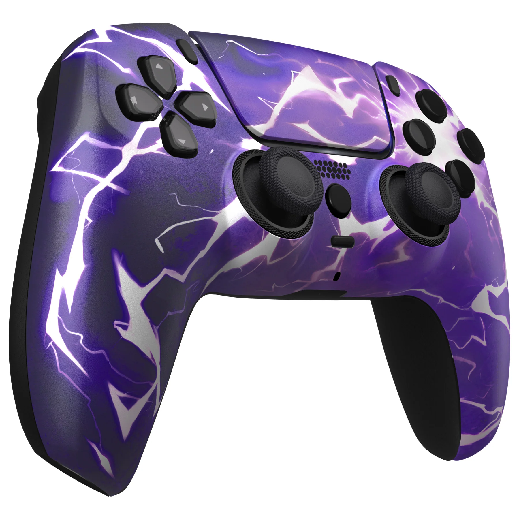 eXtremeRate LUNA Redesigned Replacement Front Shell with Touchpad Compatible with PS5 Controller BDM-010/020/030/040/050/060 - Thunder Magic - Image 6