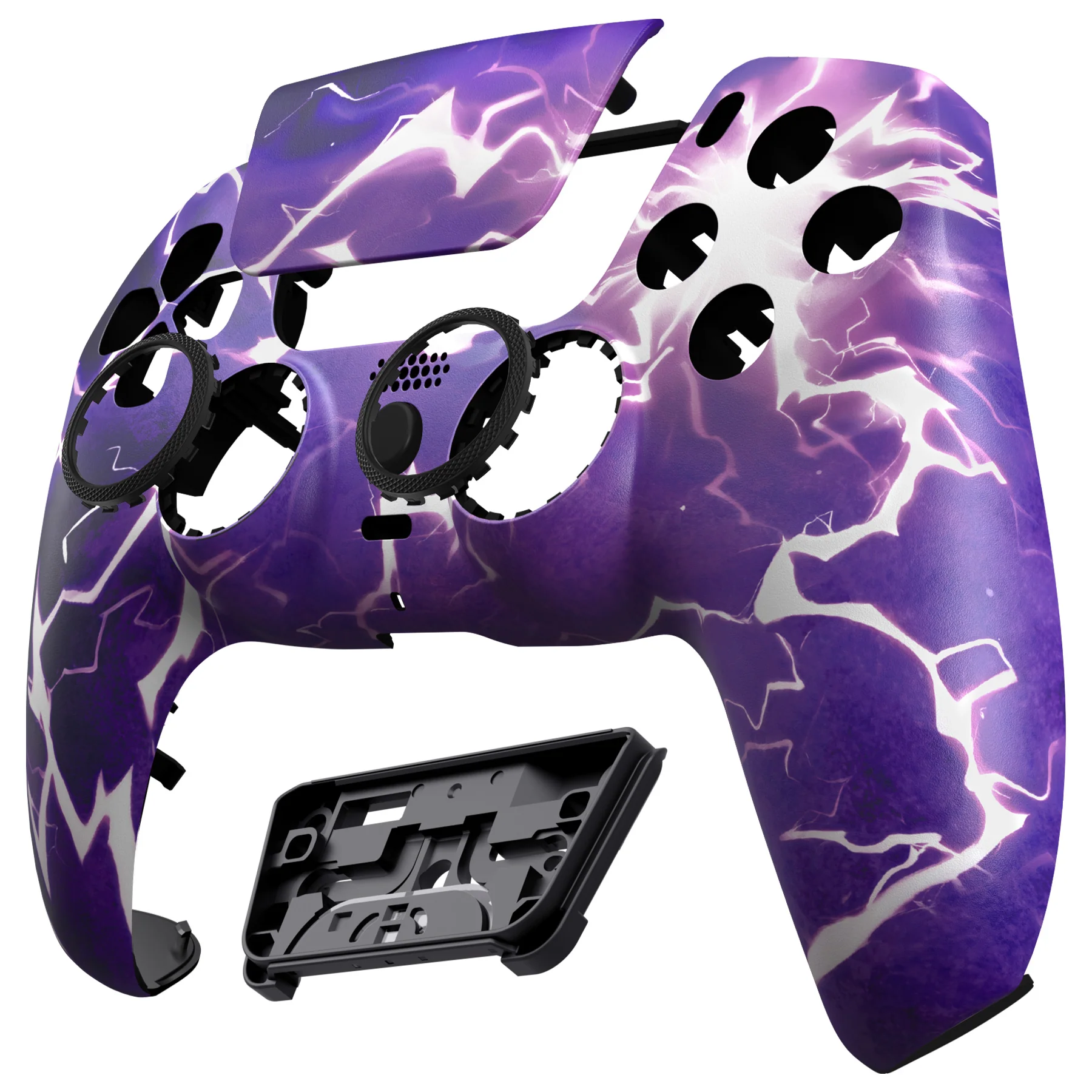 eXtremeRate LUNA Redesigned Replacement Front Shell with Touchpad Compatible with PS5 Controller BDM-010/020/030/040/050/060 - Thunder Magic - Image 9