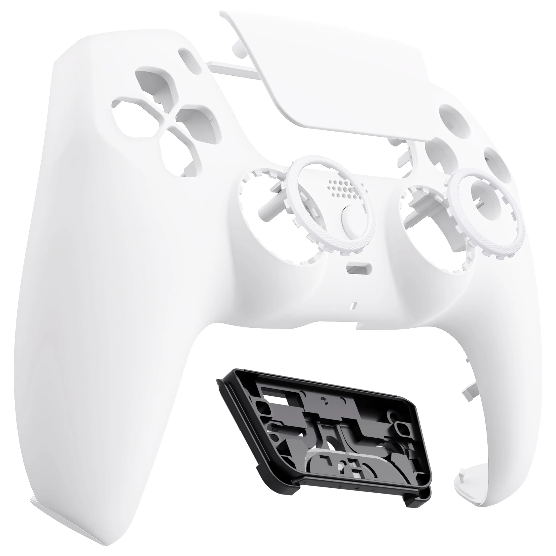 eXtremeRate LUNA Redesigned Replacement Front Shell with Touchpad Compatible with PS5 Controller BDM-010/020/030/040/050 - White - Image 10