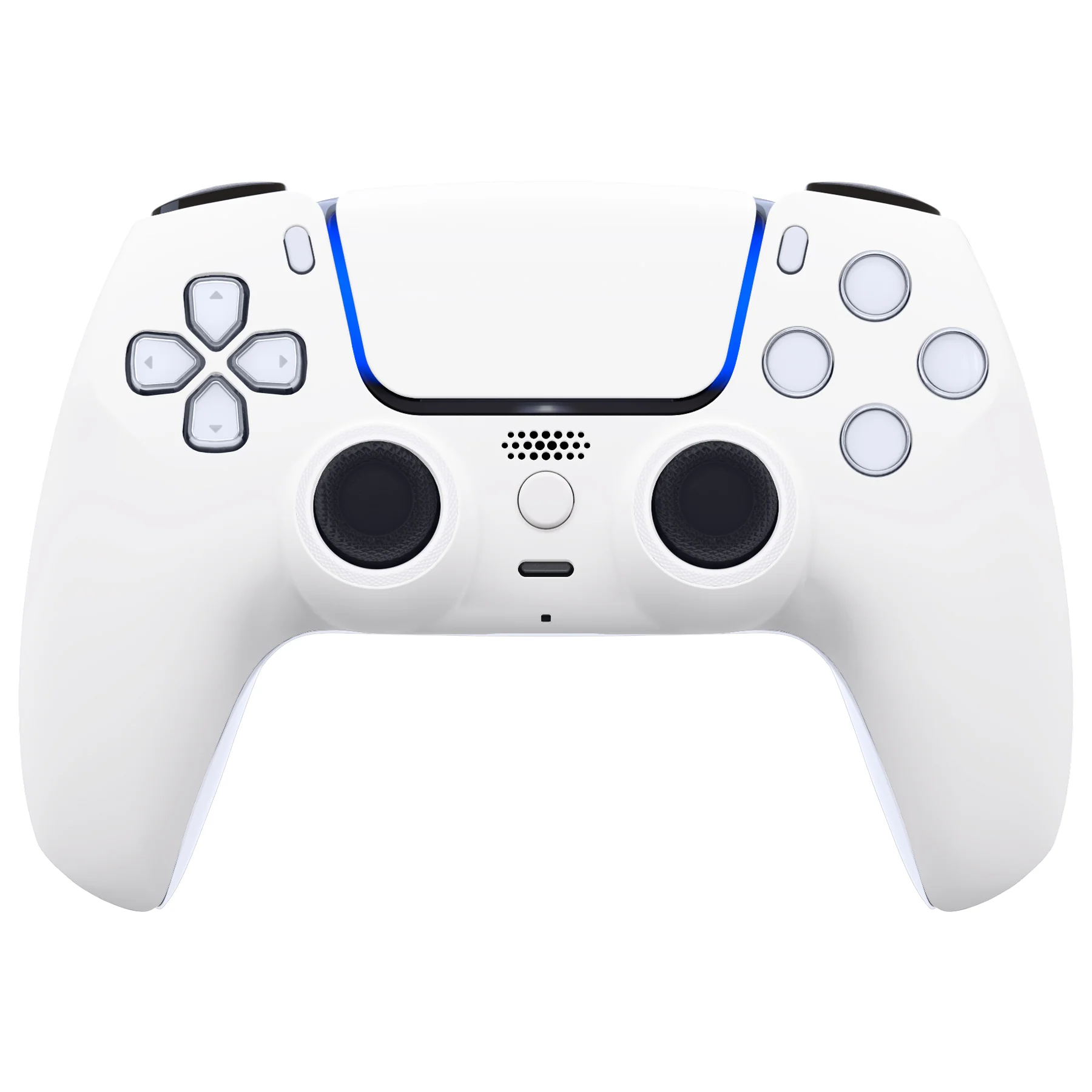 eXtremeRate LUNA Redesigned Replacement Front Shell with Touchpad Compatible with PS5 Controller BDM-010/020/030/040/050 - White - Image 2