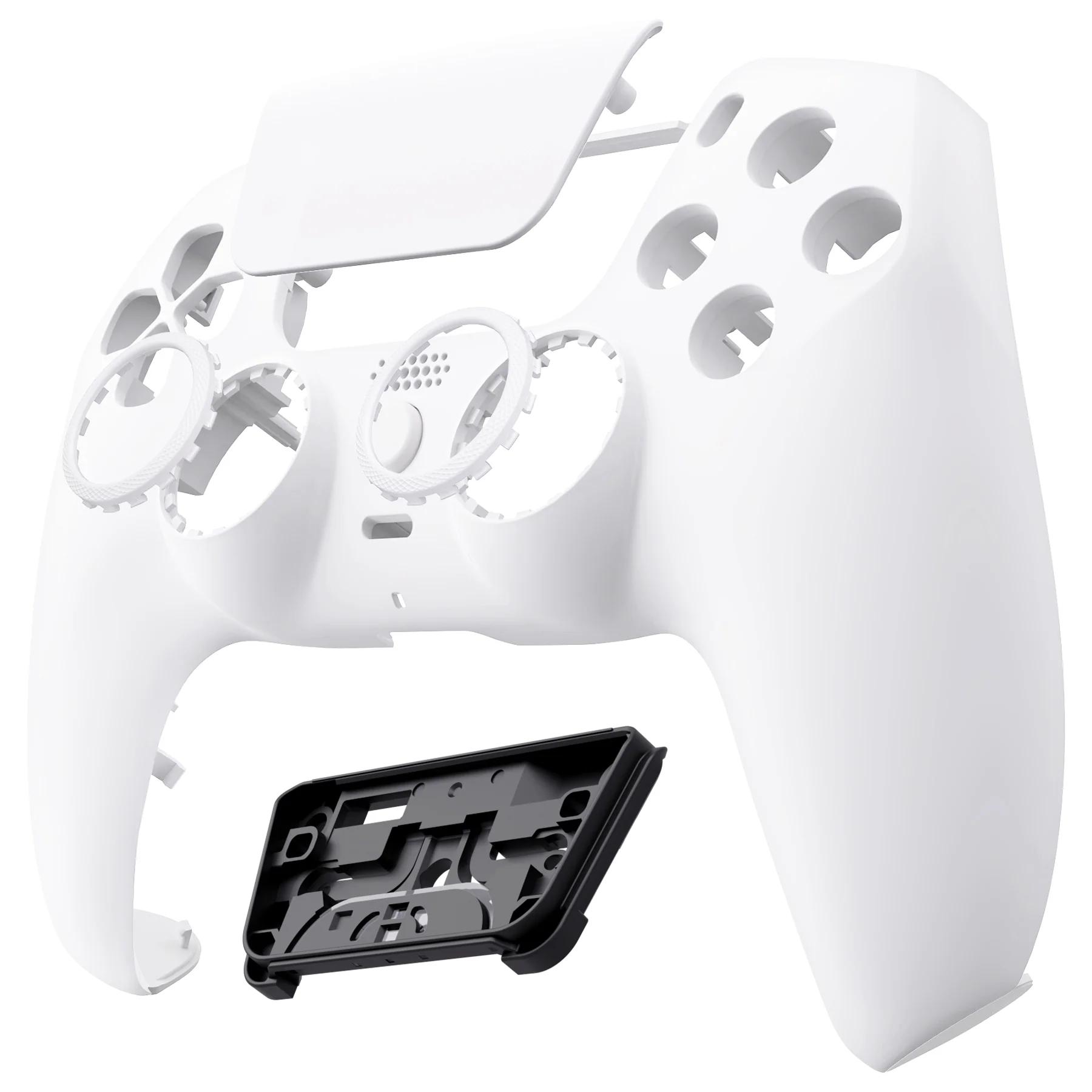 eXtremeRate LUNA Redesigned Replacement Front Shell with Touchpad Compatible with PS5 Controller BDM-010/020/030/040/050 - White - Image 9