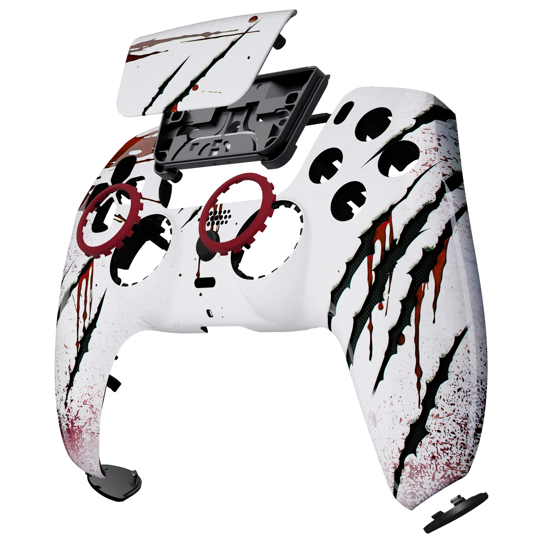eXtremeRate LUNA Redesigned Replacement Front Shell with Touchpad Compatible with PS5 Controller BDM-010/020/030/040/050/060 - Wild Attack - Image 11