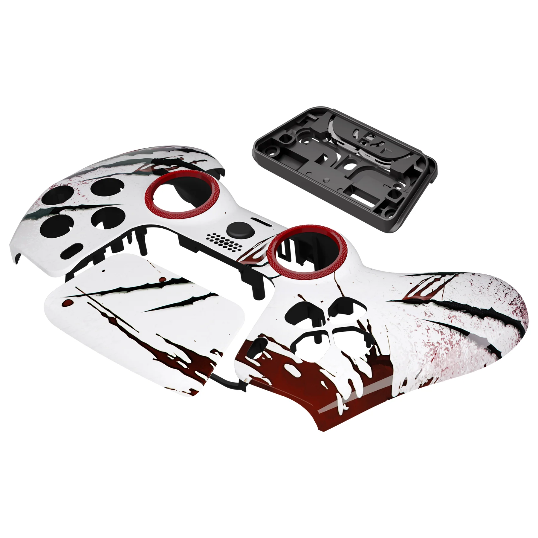 eXtremeRate LUNA Redesigned Replacement Front Shell with Touchpad Compatible with PS5 Controller BDM-010/020/030/040/050/060 - Wild Attack - Image 12