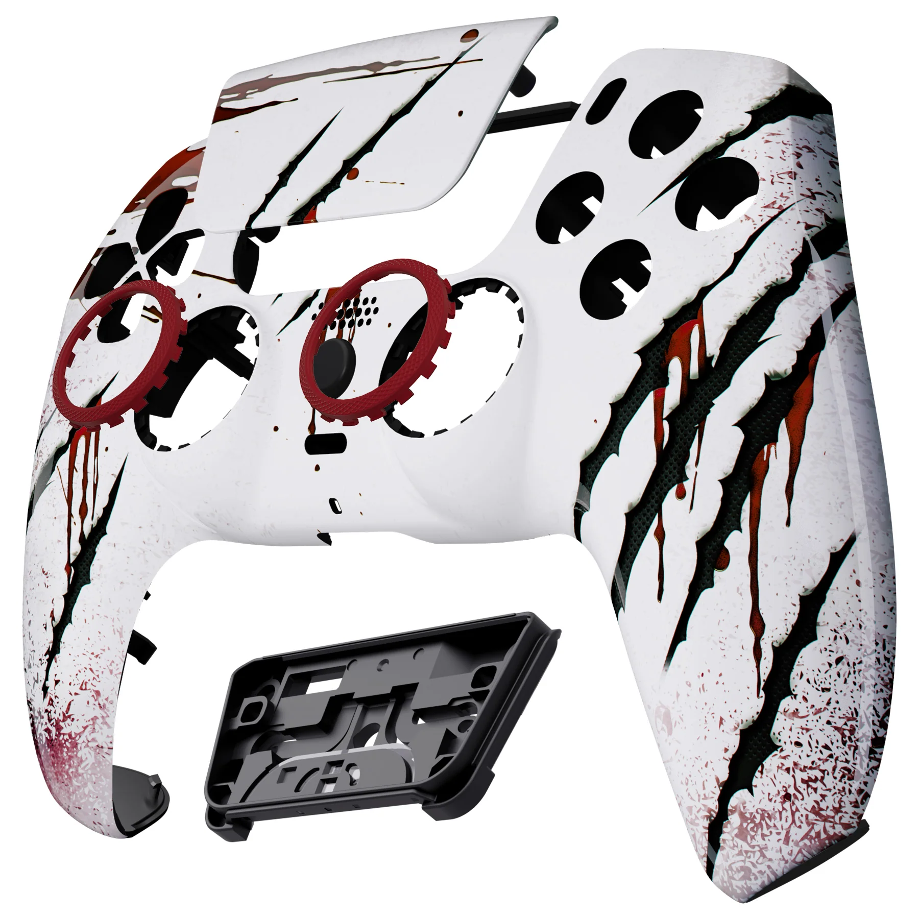 eXtremeRate LUNA Redesigned Replacement Front Shell with Touchpad Compatible with PS5 Controller BDM-010/020/030/040/050/060 - Wild Attack - Image 9