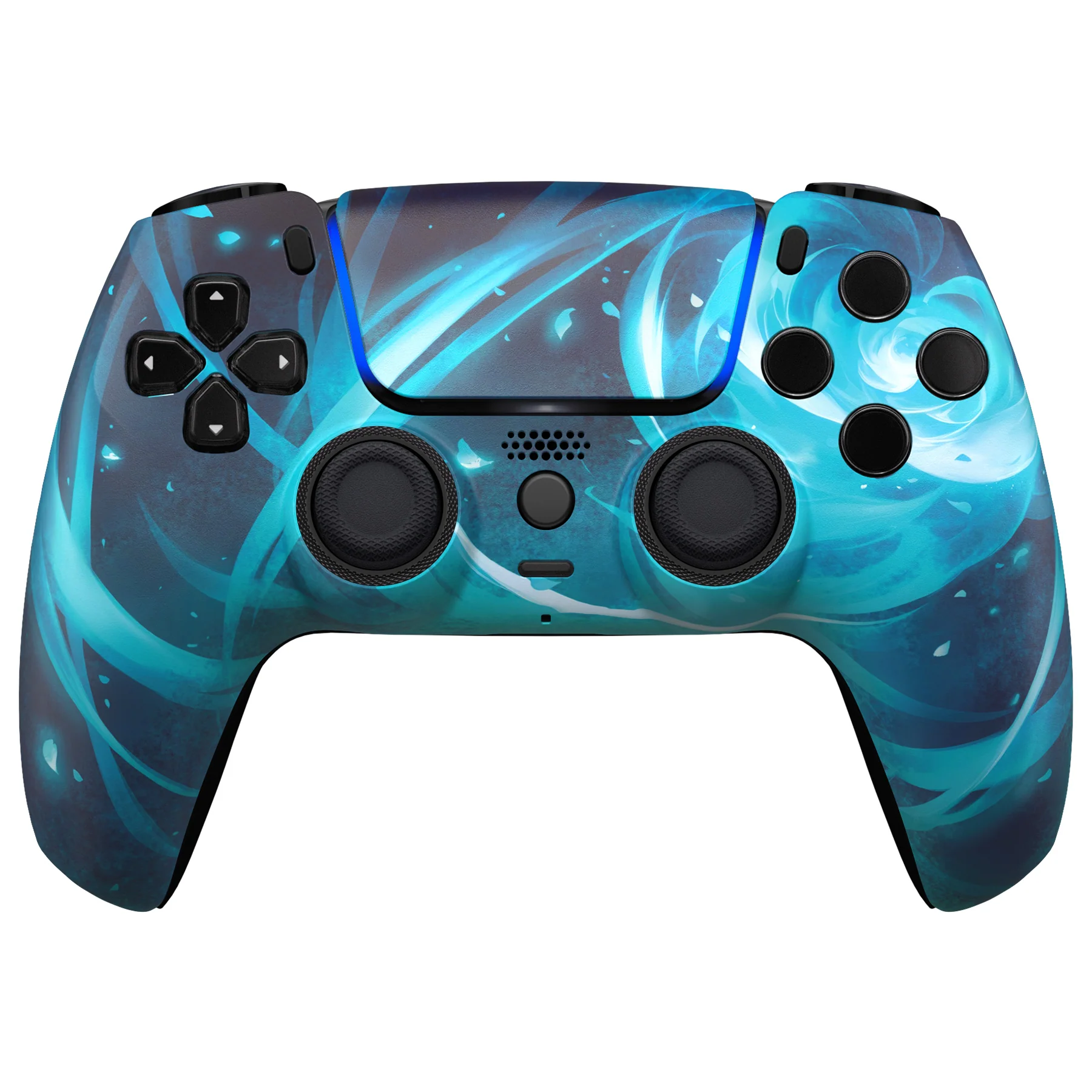 eXtremeRate LUNA Redesigned Replacement Front Shell with Touchpad Compatible with PS5 Controller BDM-010/020/030/040/050 - Aero Slash Magic - Image 2