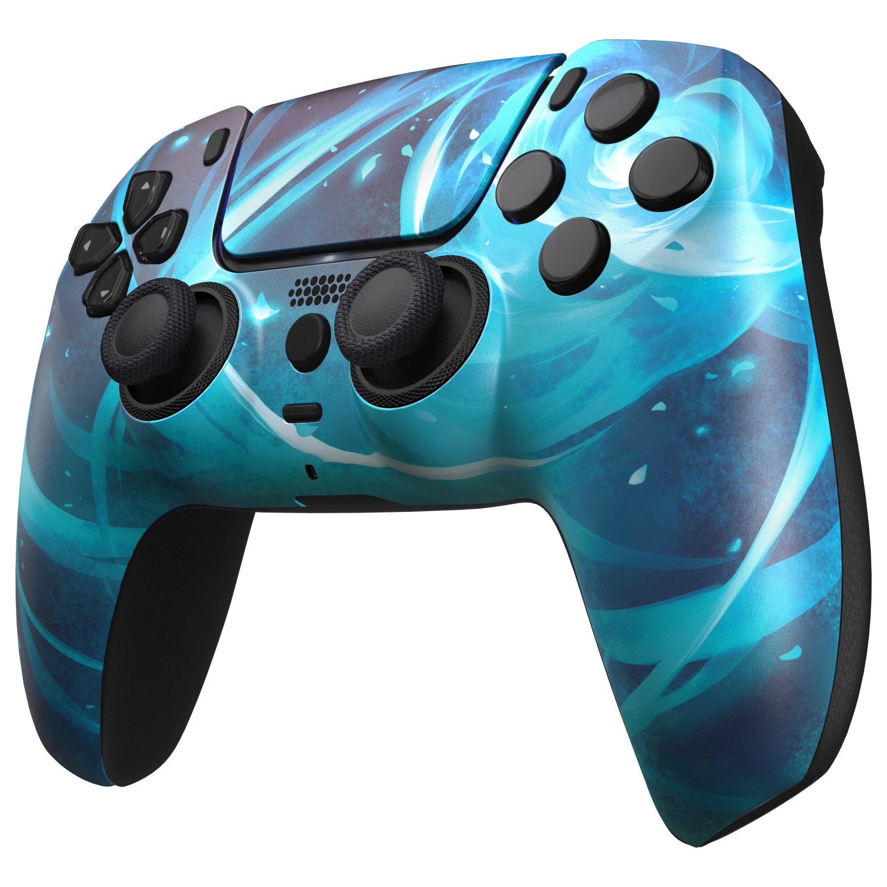 eXtremeRate LUNA Redesigned Replacement Front Shell with Touchpad Compatible with PS5 Controller BDM-010/020/030/040/050 - Aero Slash Magic - Image 4