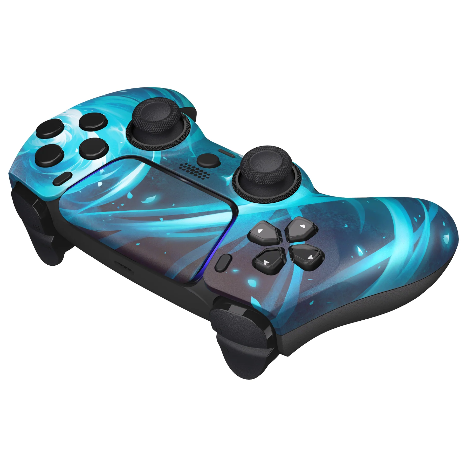 eXtremeRate LUNA Redesigned Replacement Front Shell with Touchpad Compatible with PS5 Controller BDM-010/020/030/040/050 - Aero Slash Magic - Image 6