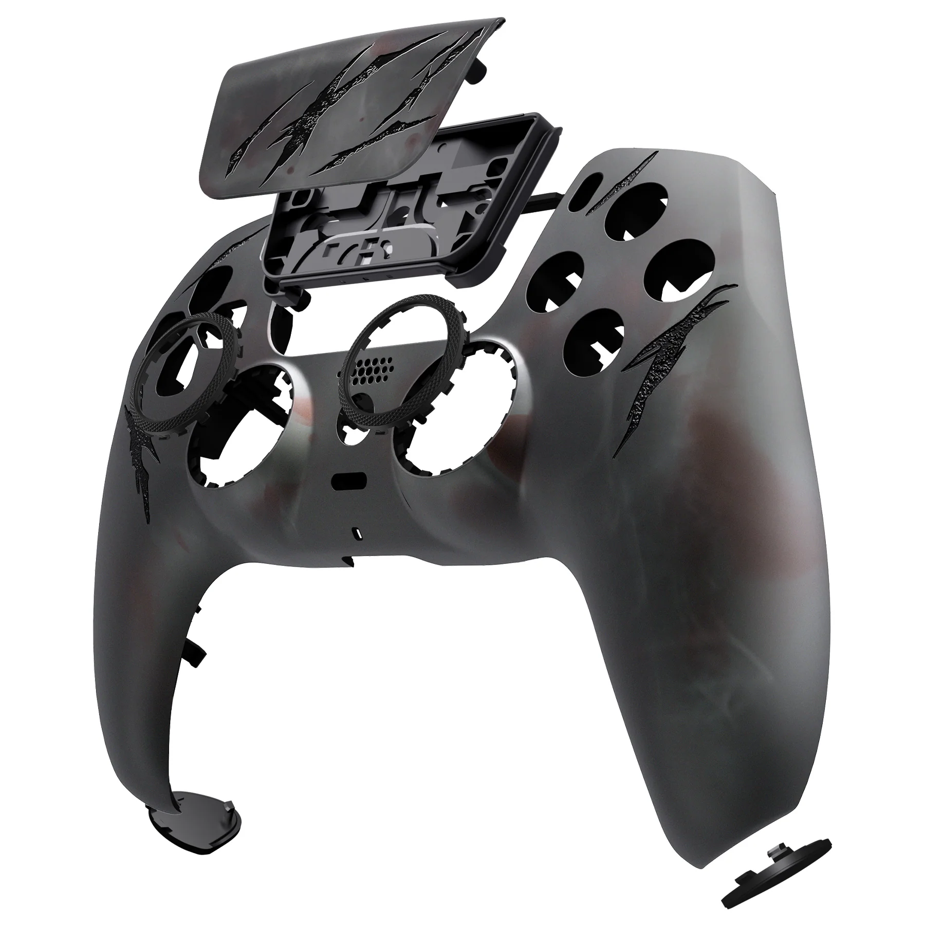 eXtremeRate LUNA Redesigned Replacement Front Shell with Touchpad Compatible with PS5 Controller BDM-010/020/030/040/050 - Blood Mist - Image 11