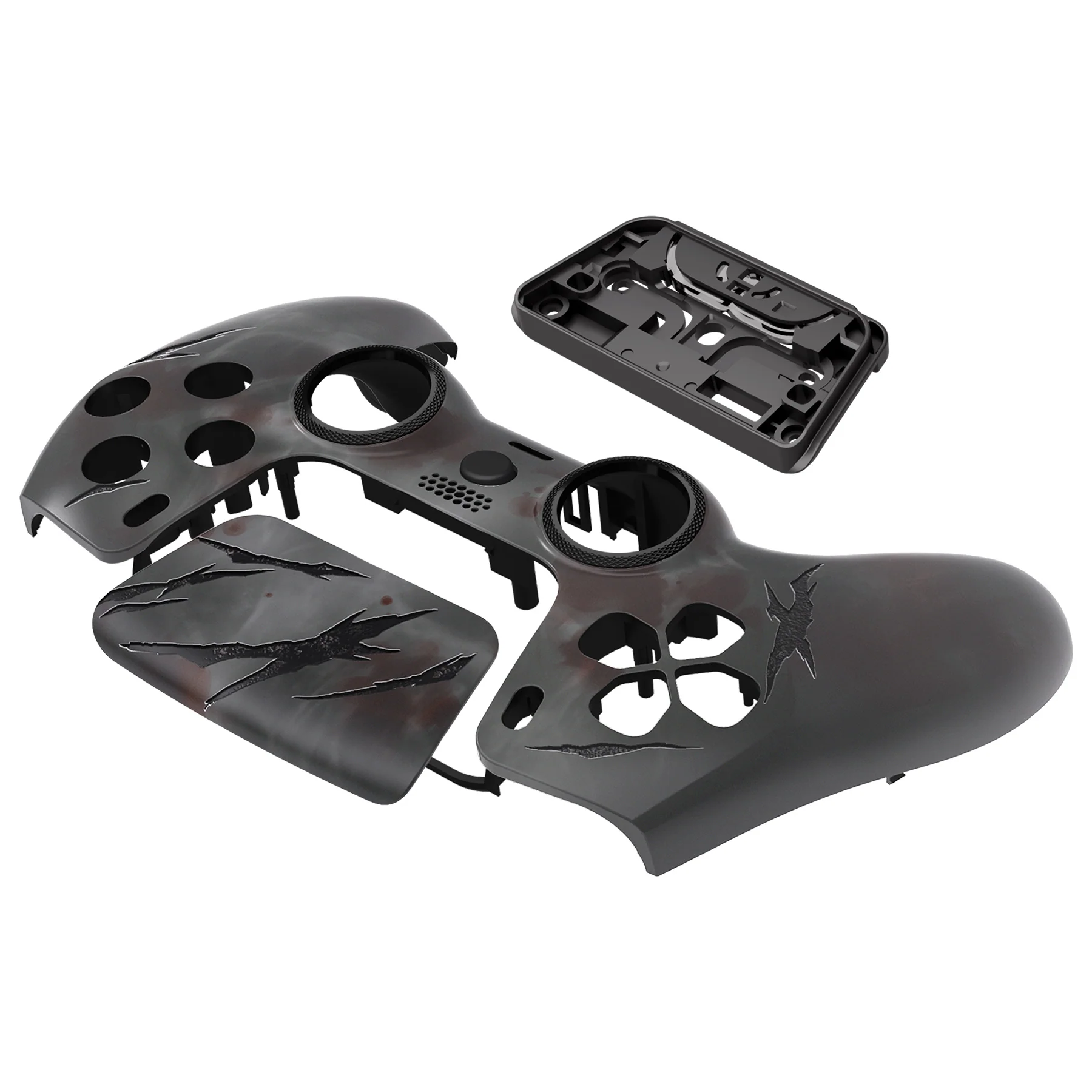 eXtremeRate LUNA Redesigned Replacement Front Shell with Touchpad Compatible with PS5 Controller BDM-010/020/030/040/050 - Blood Mist - Image 12
