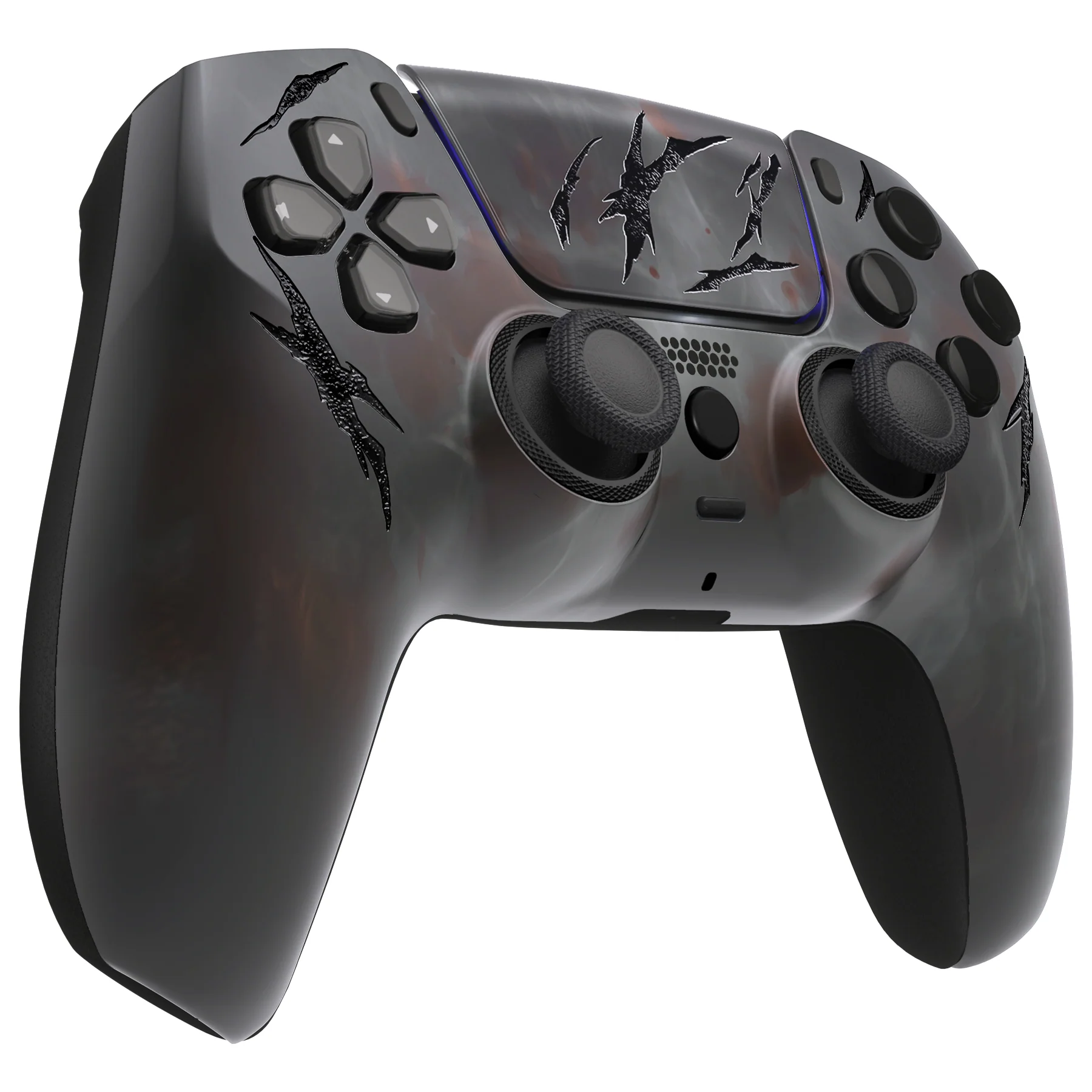 eXtremeRate LUNA Redesigned Replacement Front Shell with Touchpad Compatible with PS5 Controller BDM-010/020/030/040/050 - Blood Mist - Image 6
