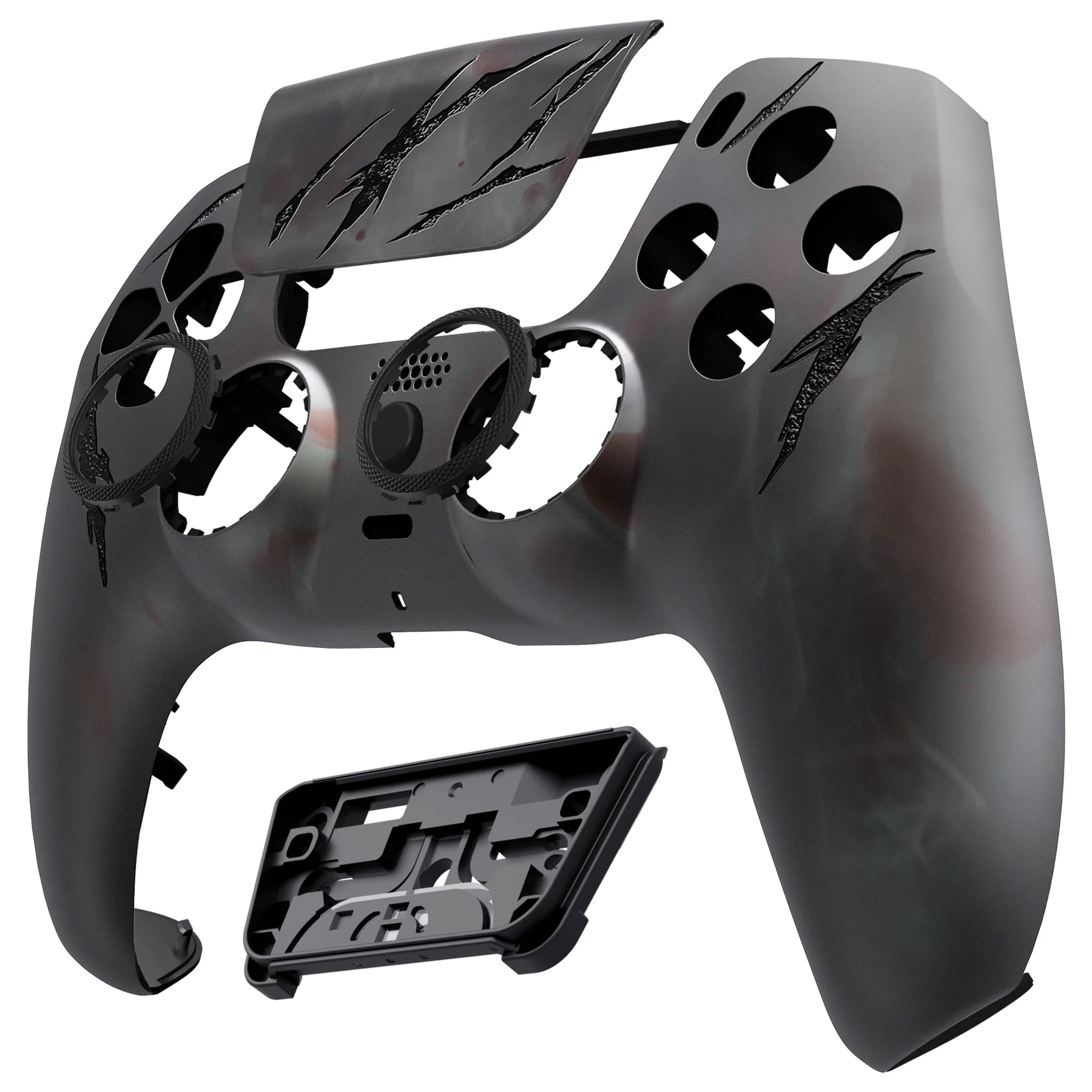 eXtremeRate LUNA Redesigned Replacement Front Shell with Touchpad Compatible with PS5 Controller BDM-010/020/030/040/050 - Blood Mist - Image 9