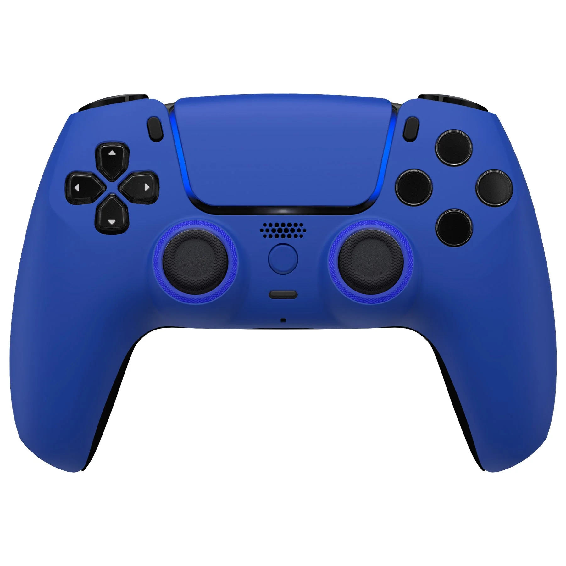 eXtremeRate LUNA Redesigned Replacement Front Shell with Touchpad Compatible with PS5 Controller BDM-010/020/030/040/050 - Blue - Image 2