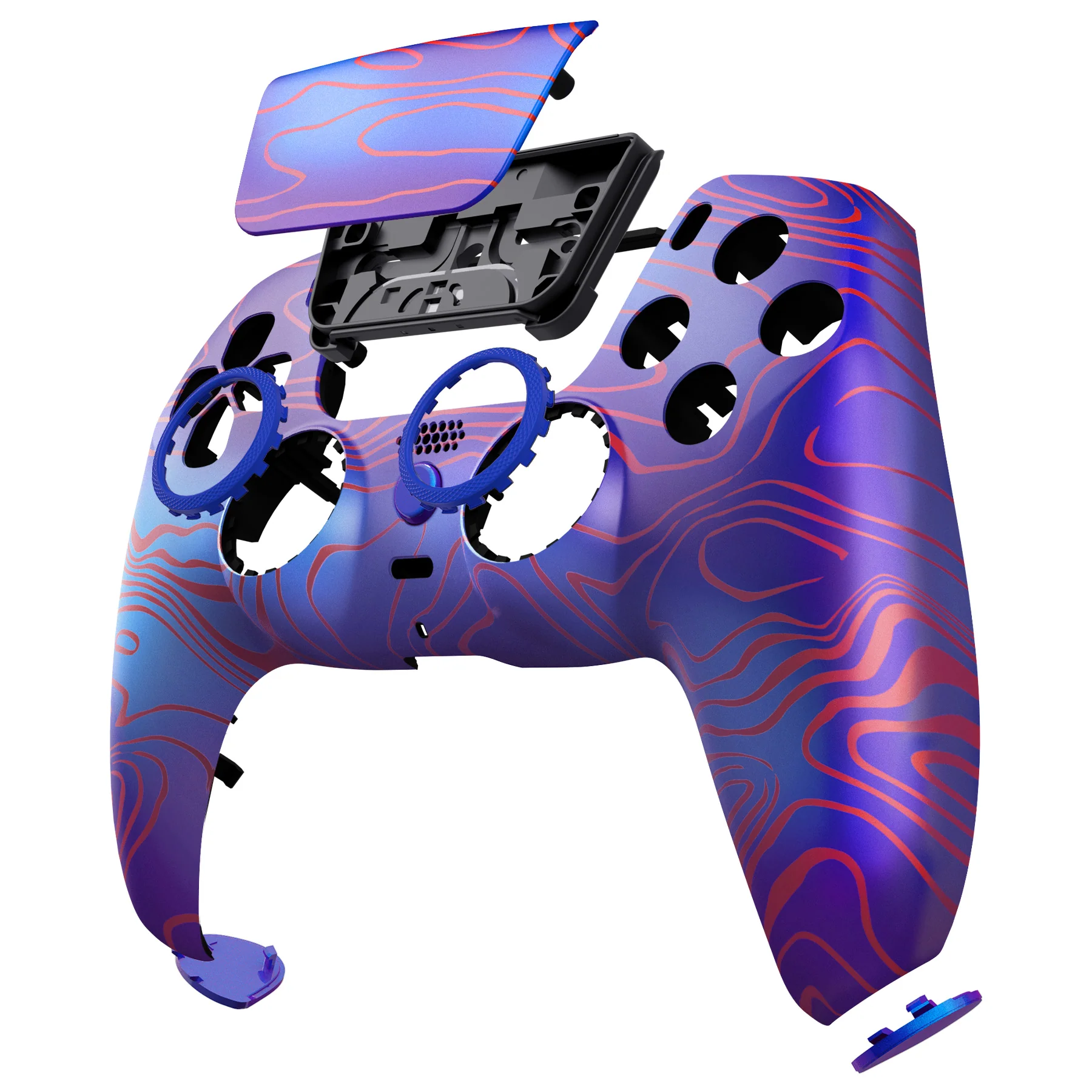 eXtremeRate LUNA Redesigned Replacement Front Shell with Touchpad Compatible with PS5 Controller BDM-010/020/030/040/050 - Damascuscamo - Image 11