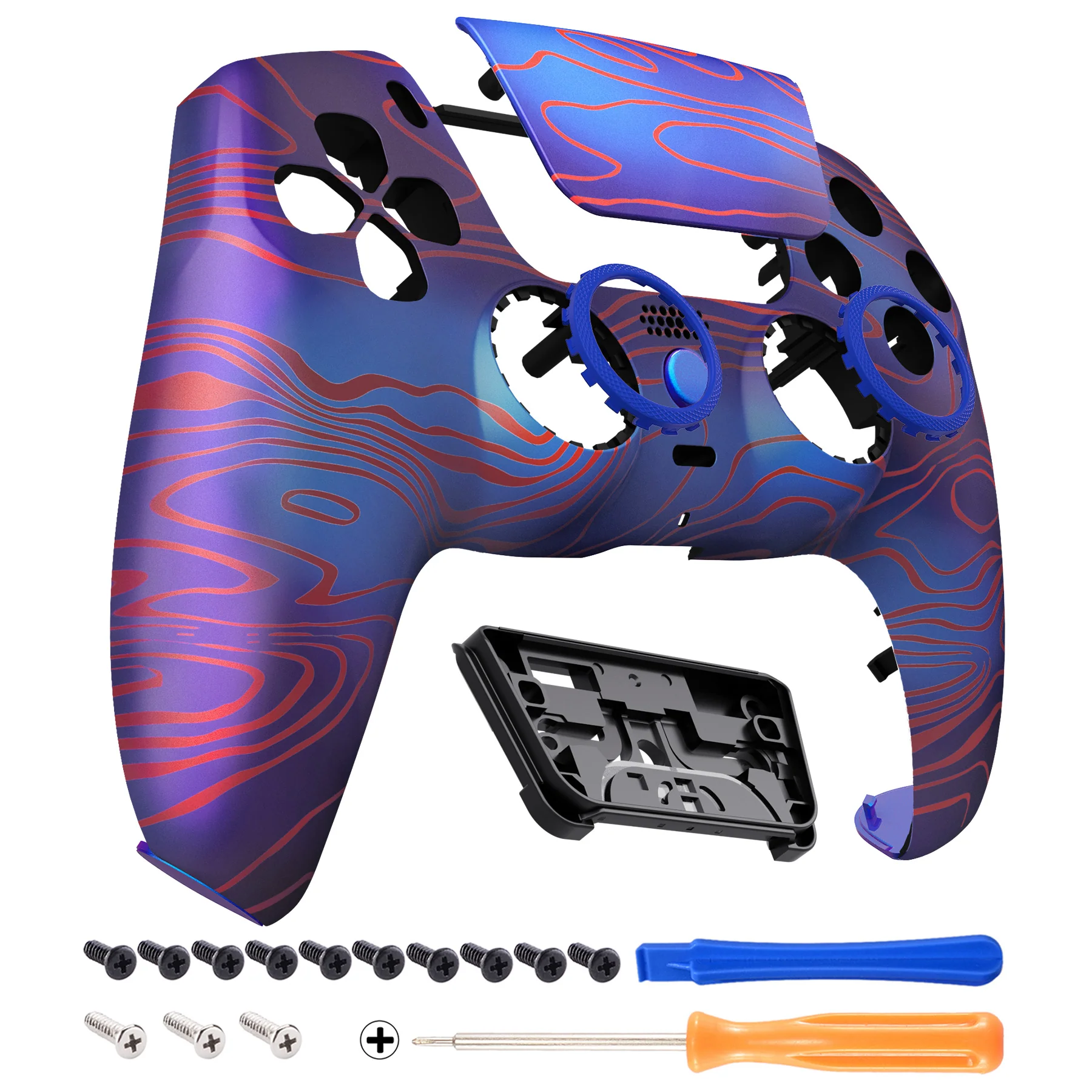 eXtremeRate LUNA Redesigned Replacement Front Shell with Touchpad Compatible with PS5 Controller BDM-010/020/030/040/050 - Damascuscamo - Image 8