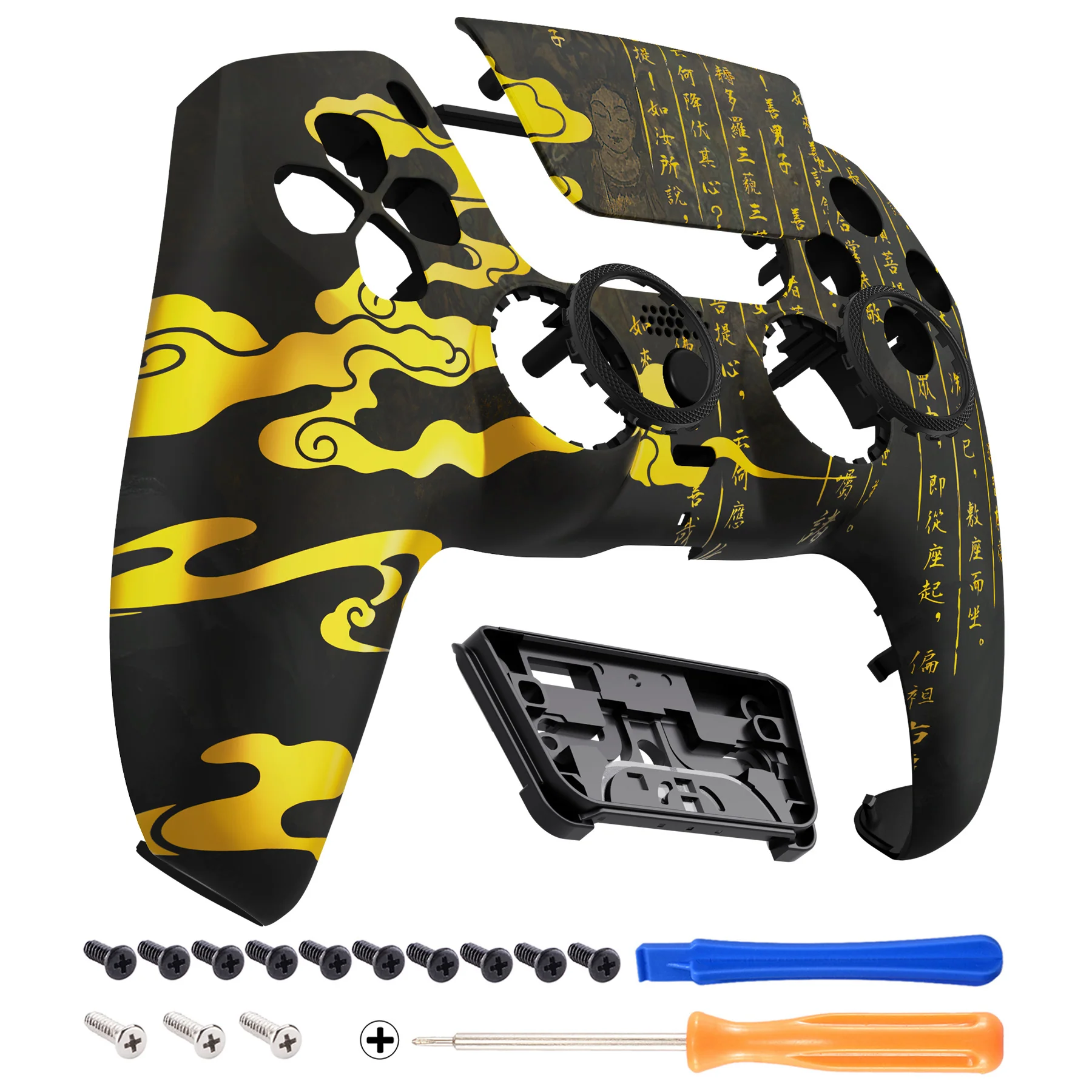 eXtremeRate LUNA Redesigned Replacement Front Shell with Touchpad Compatible with PS5 Controller BDM-010/020/030/040/050 - Eastern Myth - Image 8