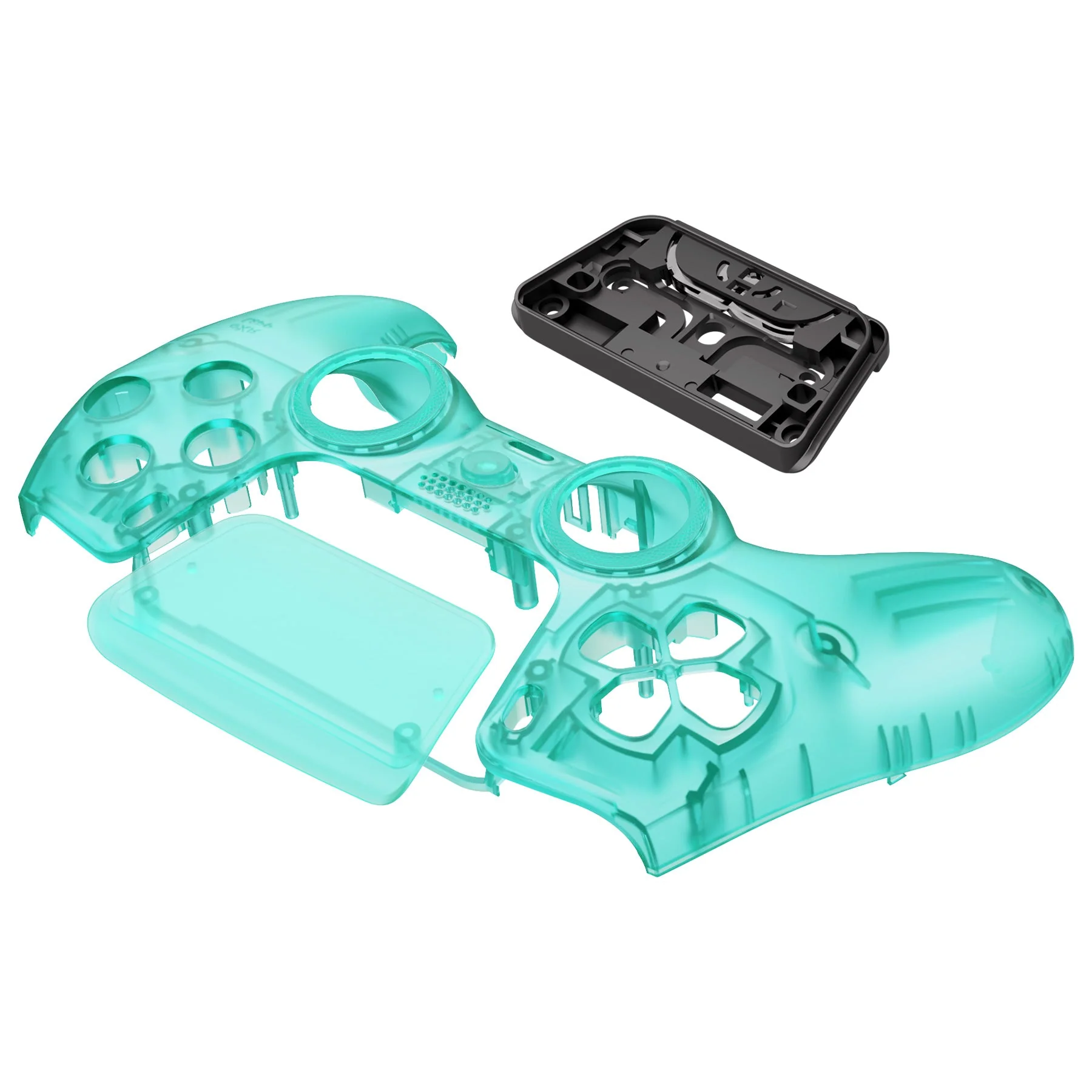 eXtremeRate LUNA Redesigned Replacement Front Shell with Touchpad Compatible with PS5 Controller BDM-010/020/030/040/050 - Emerald Green - Image 12