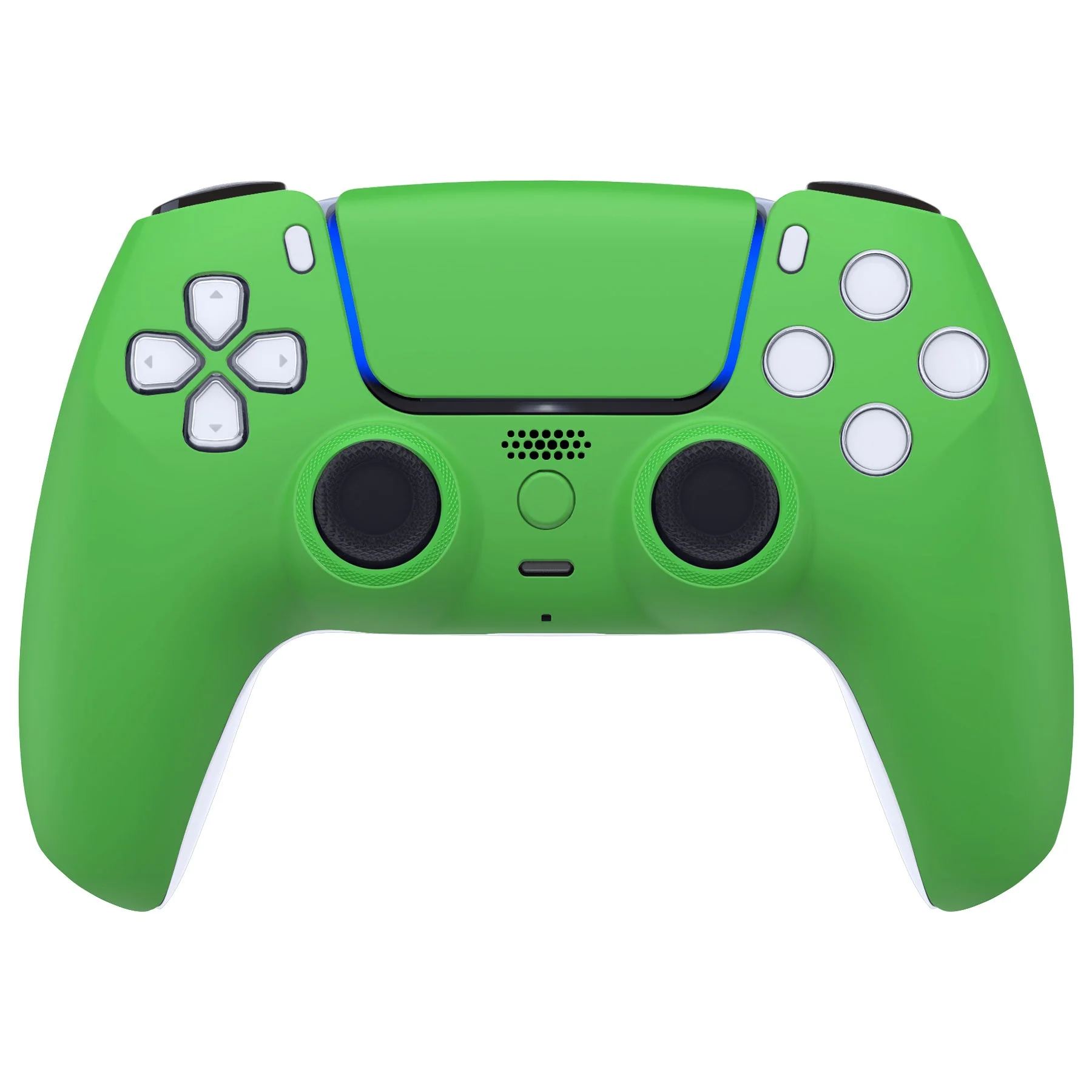 eXtremeRate LUNA Redesigned Replacement Front Shell with Touchpad Compatible with PS5 Controller BDM-010/020/030/040/050 - Green - Image 2