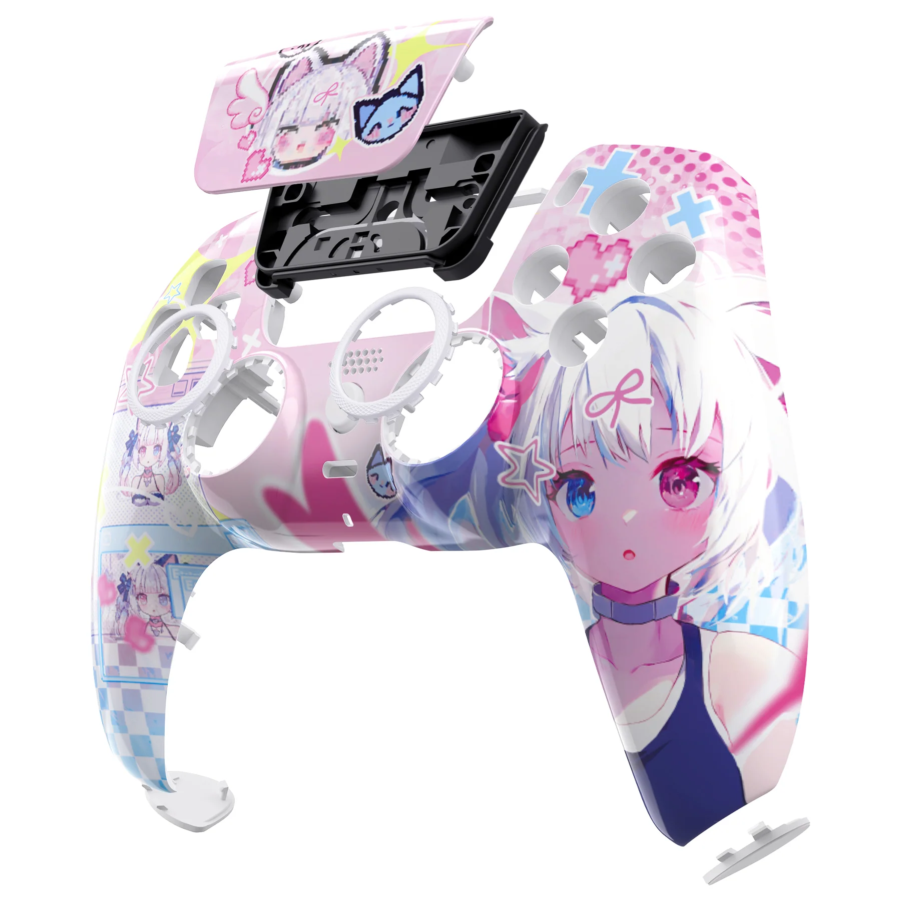eXtremeRate LUNA Redesigned Replacement Front Shell with Touchpad Compatible with PS5 Controller BDM-010/020/030/040/050 - MeWoow - Image 11