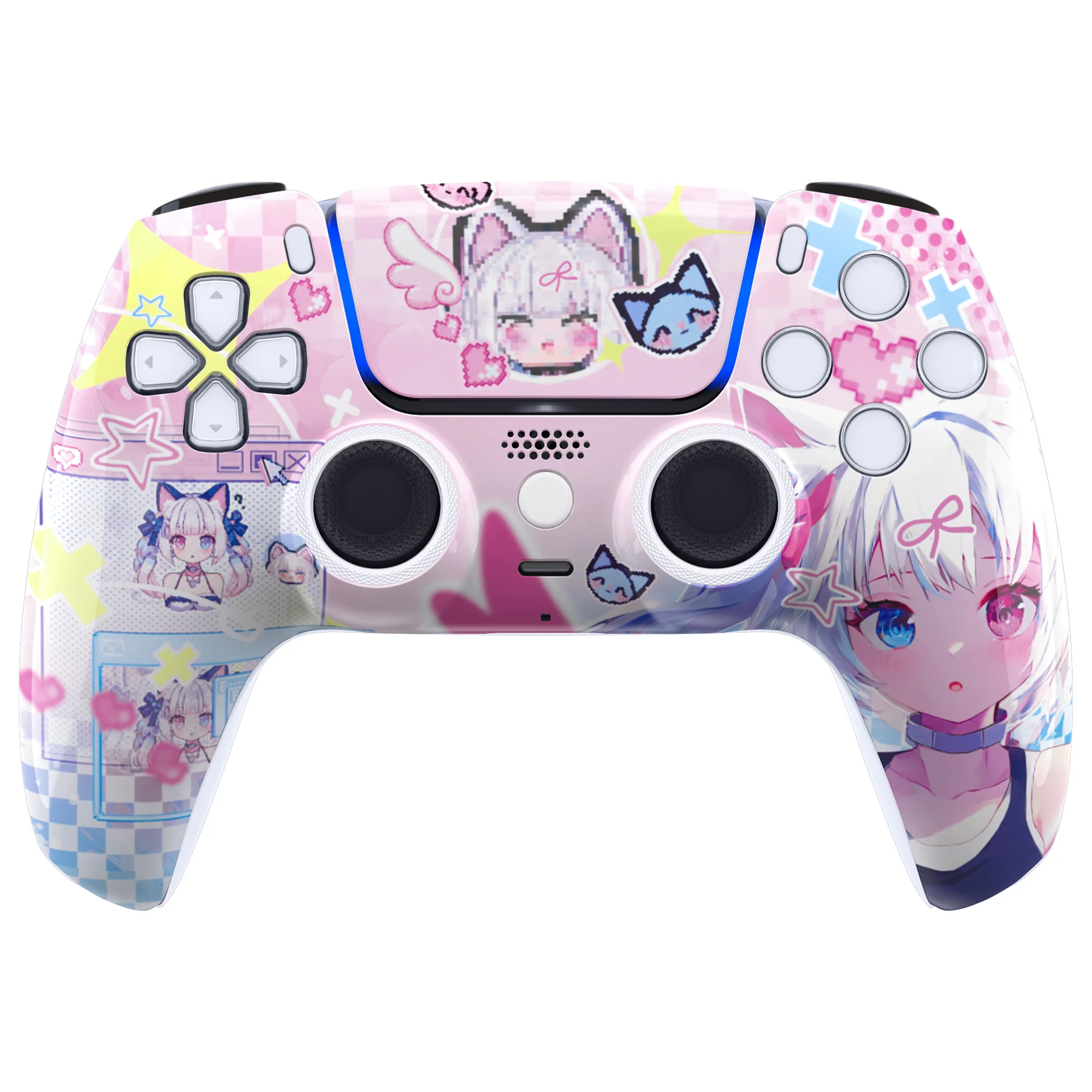 eXtremeRate LUNA Redesigned Replacement Front Shell with Touchpad Compatible with PS5 Controller BDM-010/020/030/040/050 - MeWoow - Image 2