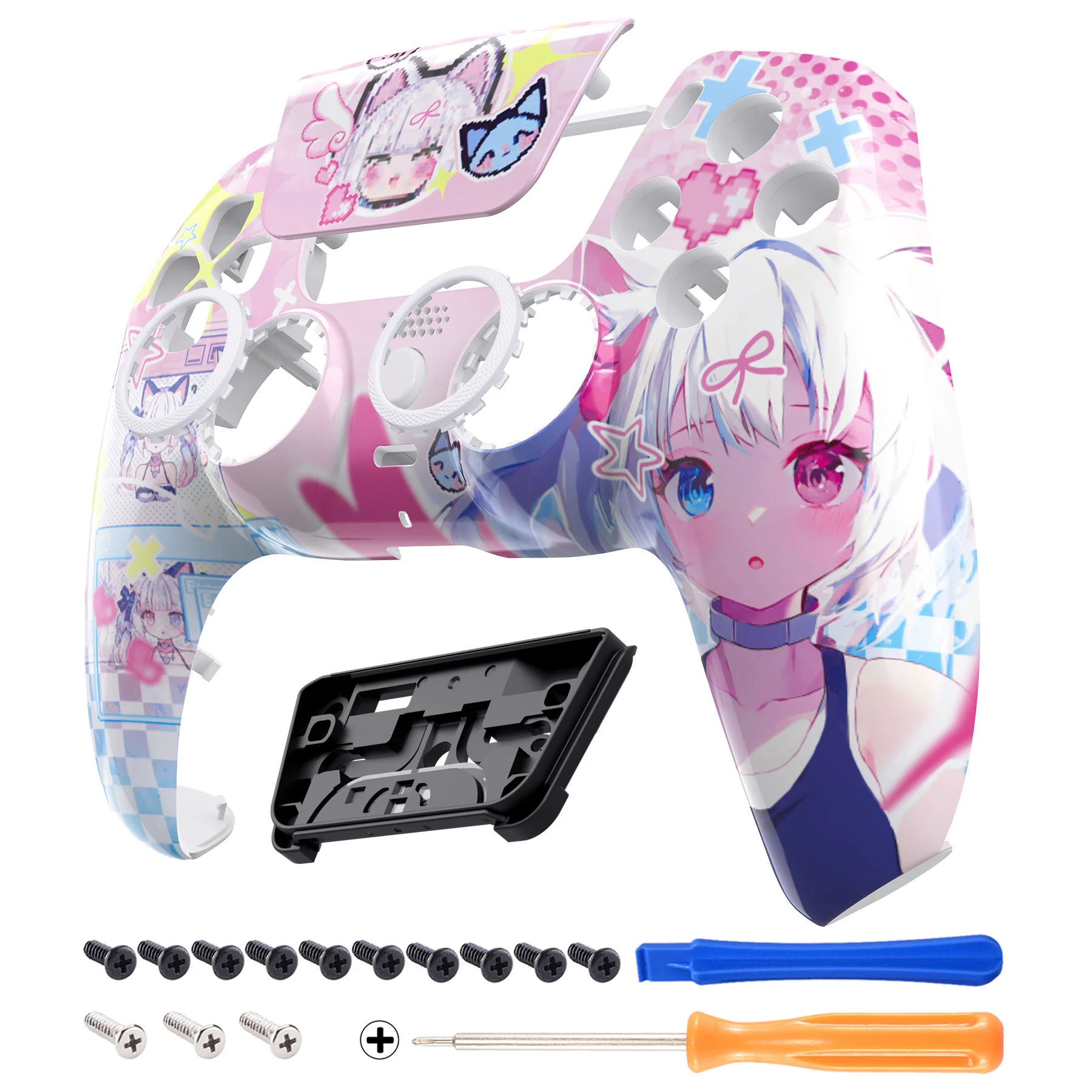eXtremeRate LUNA Redesigned Replacement Front Shell with Touchpad Compatible with PS5 Controller BDM-010/020/030/040/050 - MeWoow - Image 8