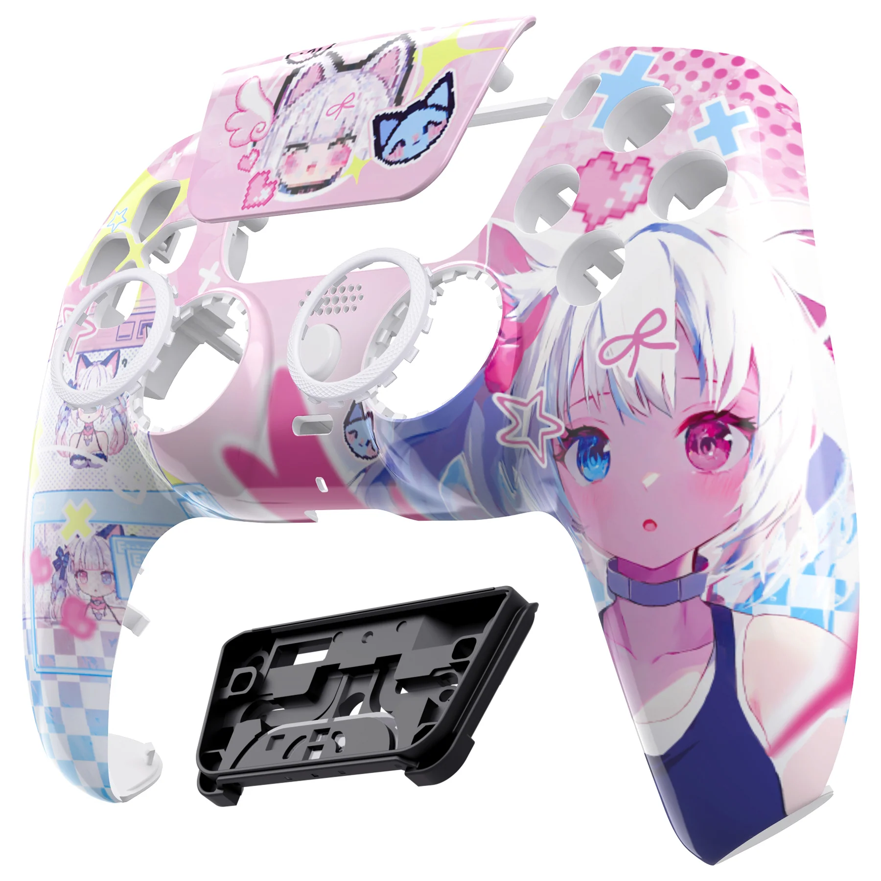 eXtremeRate LUNA Redesigned Replacement Front Shell with Touchpad Compatible with PS5 Controller BDM-010/020/030/040/050 - MeWoow - Image 9