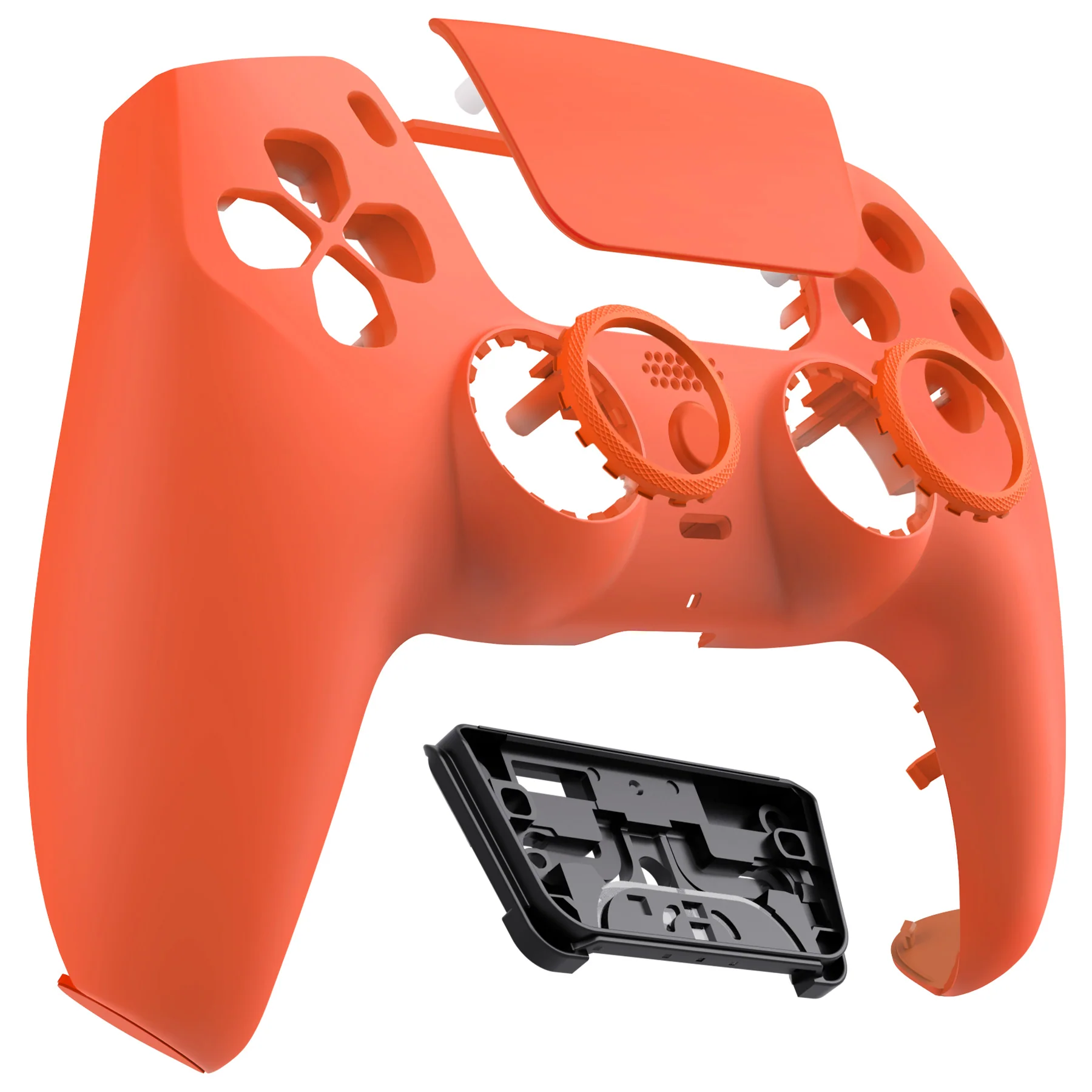 eXtremeRate LUNA Redesigned Replacement Front Shell with Touchpad Compatible with PS5 Controller BDM-010/020/030/040/050 - Orange - Image 10