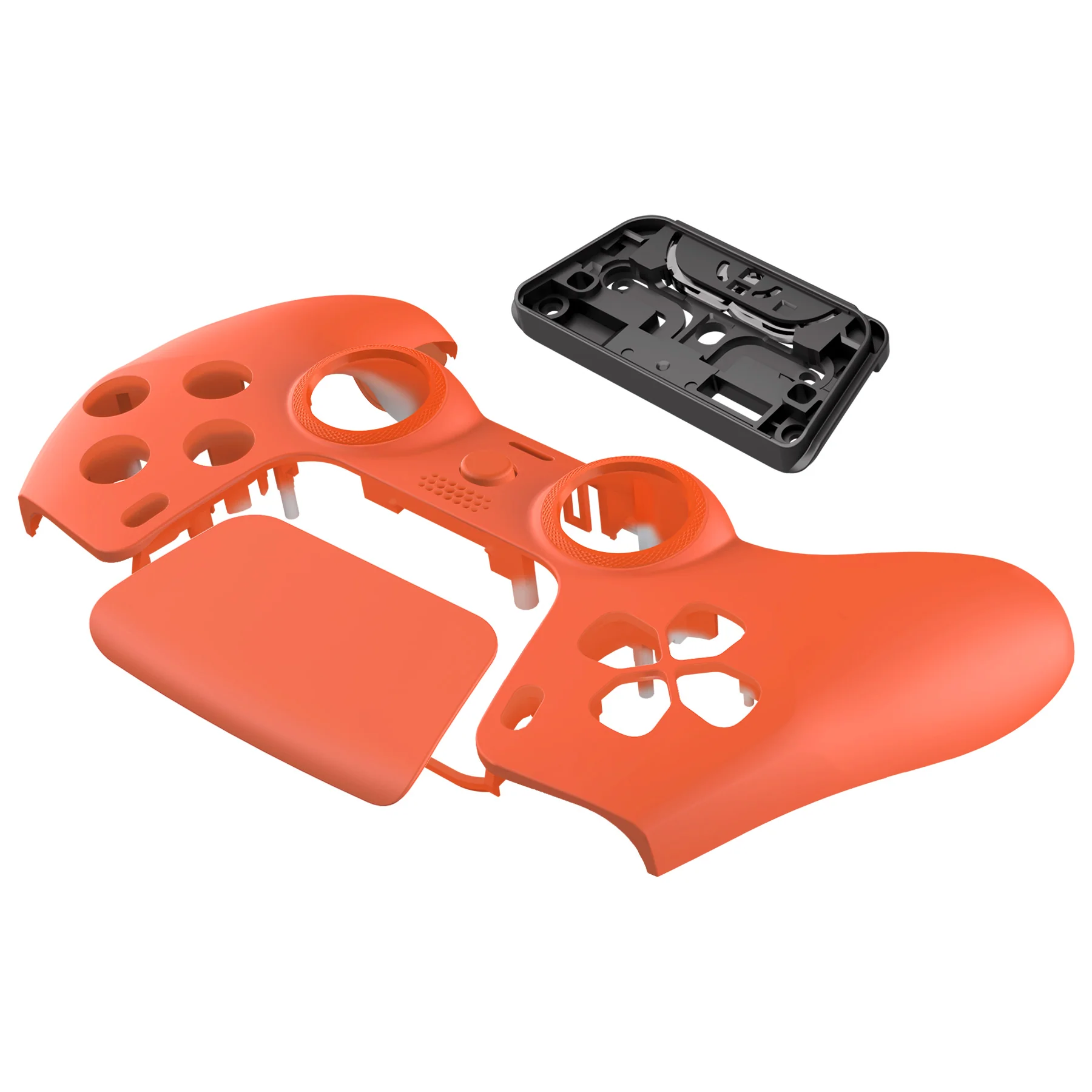 eXtremeRate LUNA Redesigned Replacement Front Shell with Touchpad Compatible with PS5 Controller BDM-010/020/030/040/050 - Orange - Image 12
