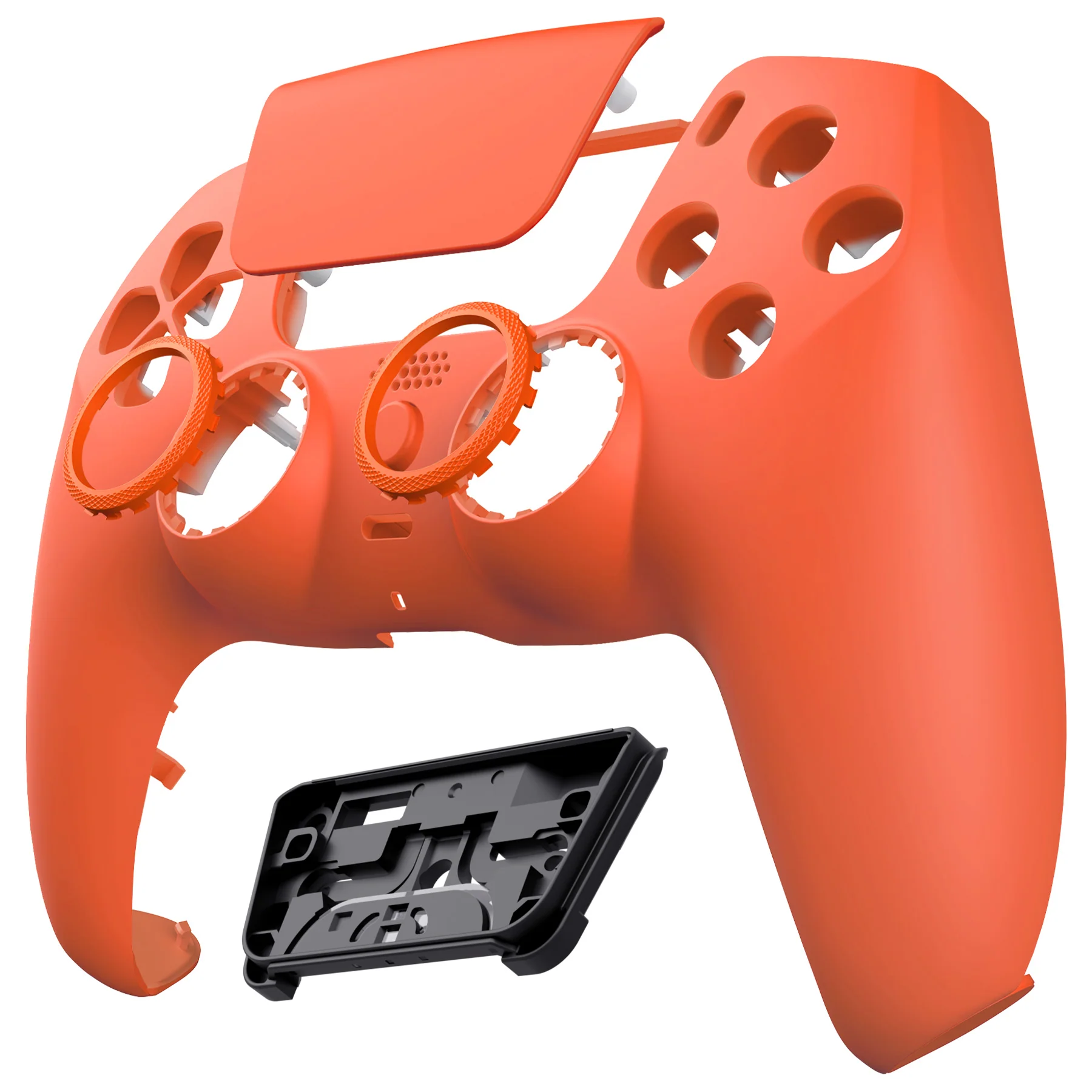 eXtremeRate LUNA Redesigned Replacement Front Shell with Touchpad Compatible with PS5 Controller BDM-010/020/030/040/050 - Orange - Image 9