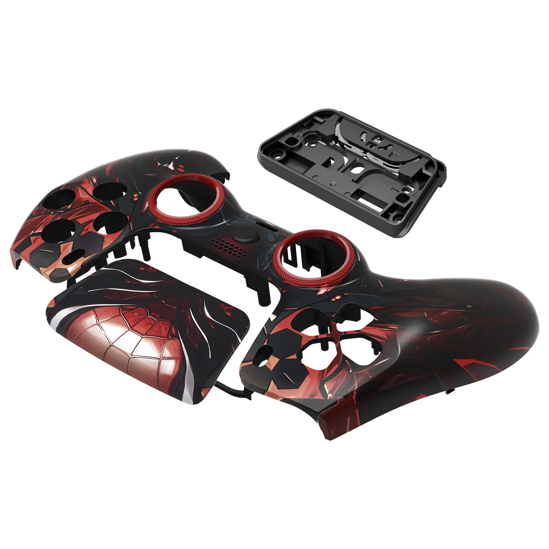 eXtremeRate LUNA Redesigned Replacement Front Shell with Touchpad Compatible with PS5 Controller BDM-010/020/030/040/050 - Spider Armor - Image 12