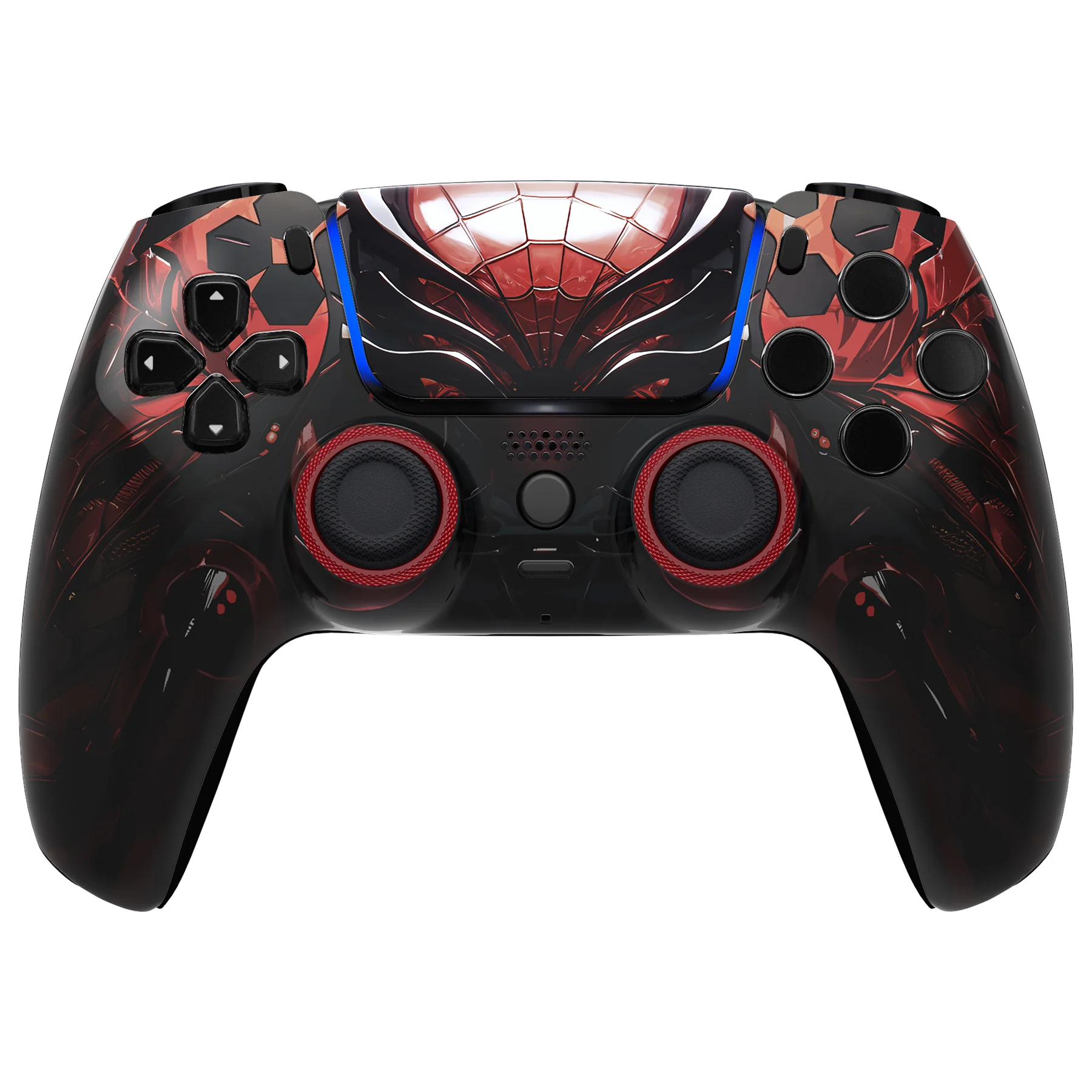 eXtremeRate LUNA Redesigned Replacement Front Shell with Touchpad Compatible with PS5 Controller BDM-010/020/030/040/050 - Spider Armor - Image 2