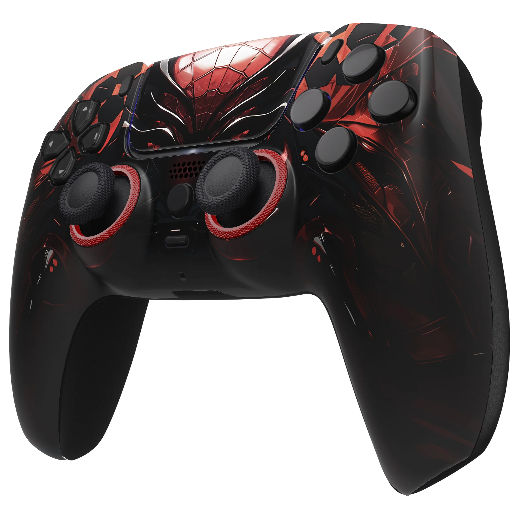 eXtremeRate LUNA Redesigned Replacement Front Shell with Touchpad Compatible with PS5 Controller BDM-010/020/030/040/050 - Spider Armor - Image 5
