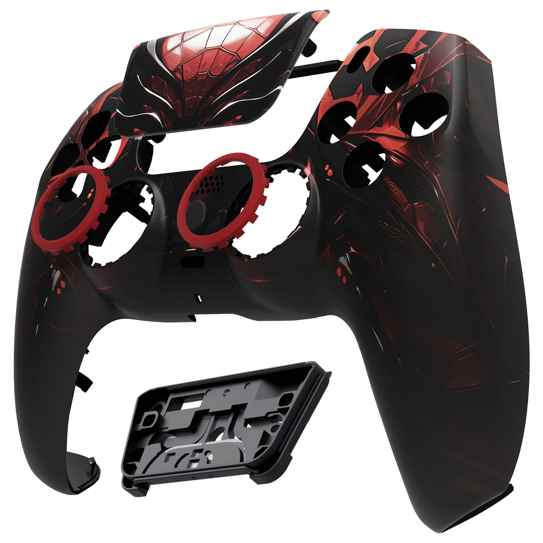 eXtremeRate LUNA Redesigned Replacement Front Shell with Touchpad Compatible with PS5 Controller BDM-010/020/030/040/050 - Spider Armor - Image 9